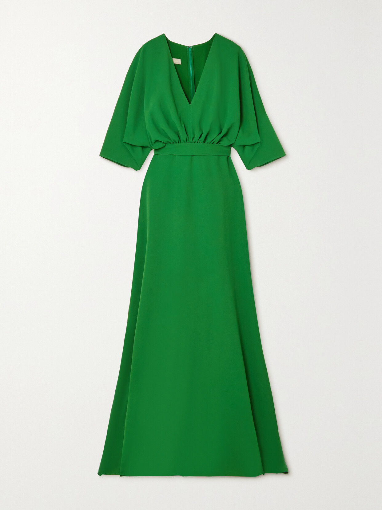 Elie Saab - Ruched Cady Gown - Green