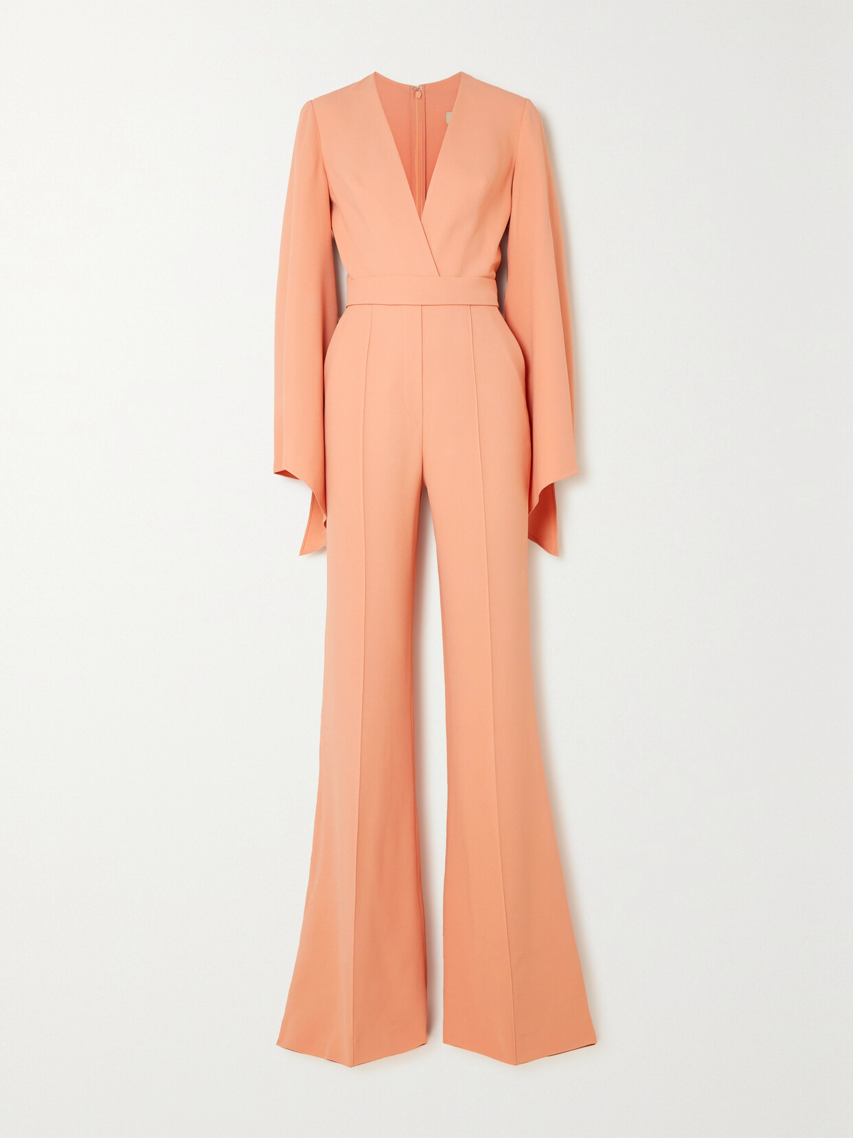 Elie Saab - Belted Cady Jumpsuit - Pink