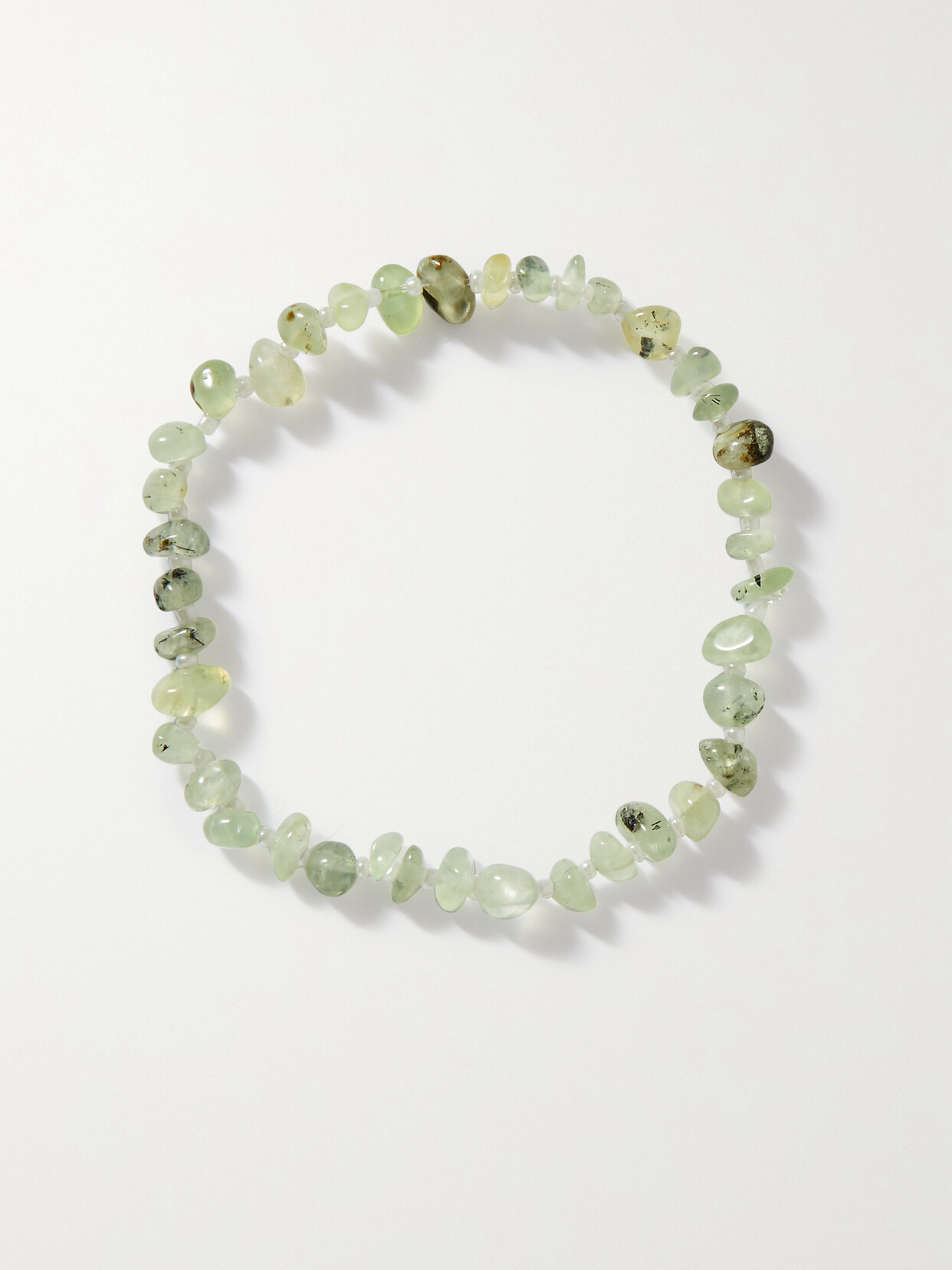 TBalance Crystals - Prehnite Anklet - Green