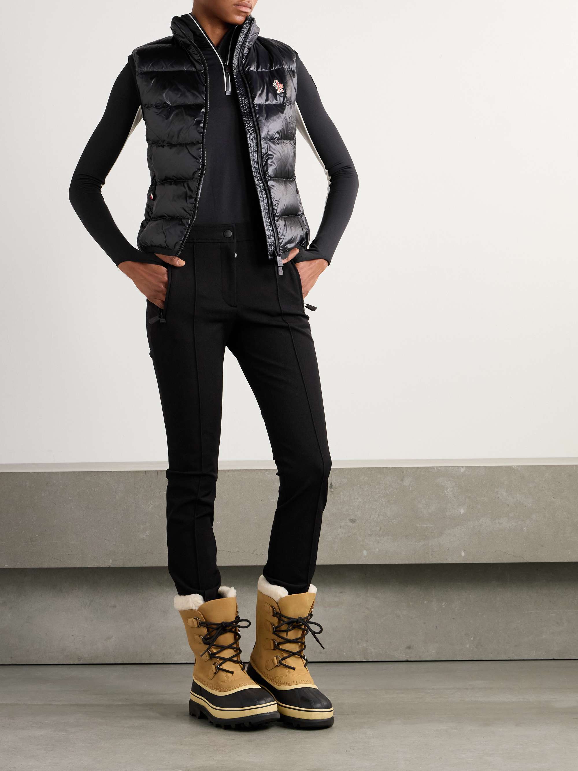 Moncler vest cheap with fur