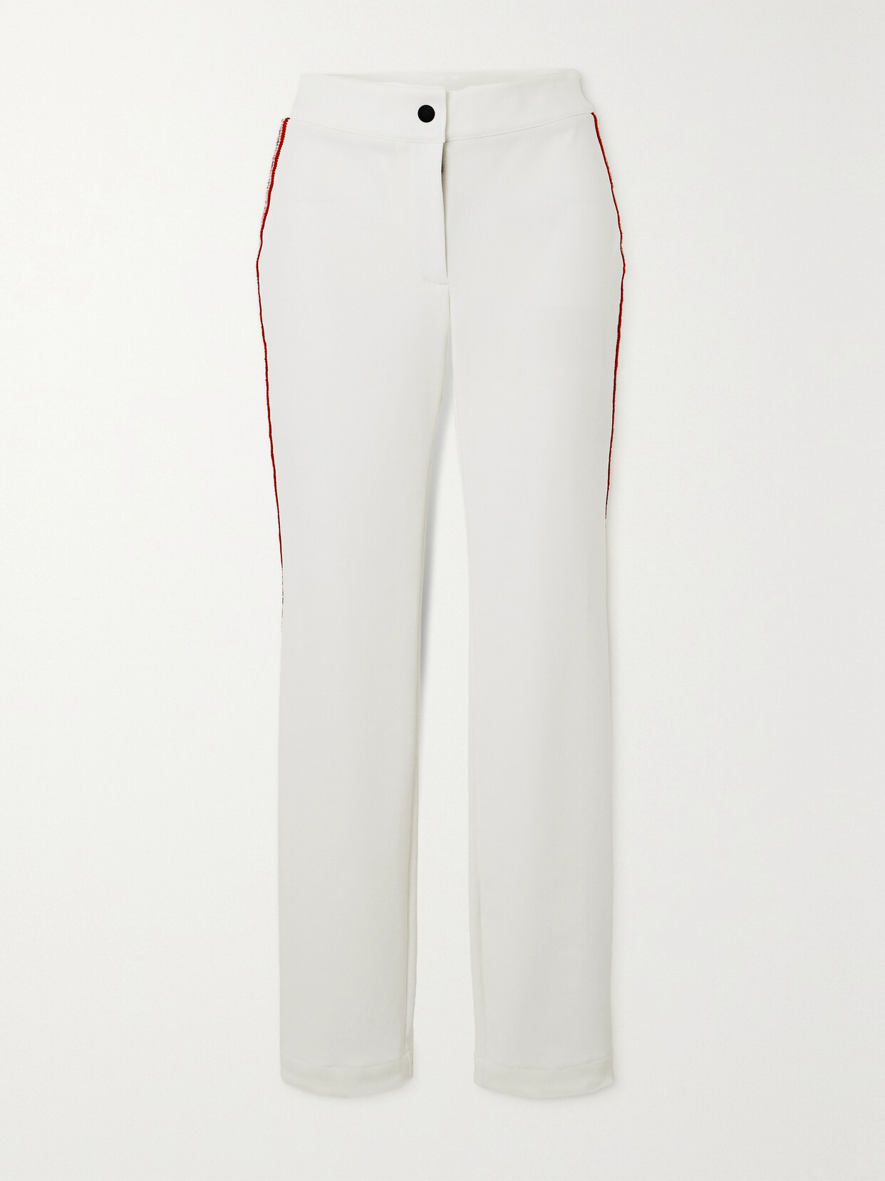 Moncler Terry-trimmed Twill Ski Pants In White