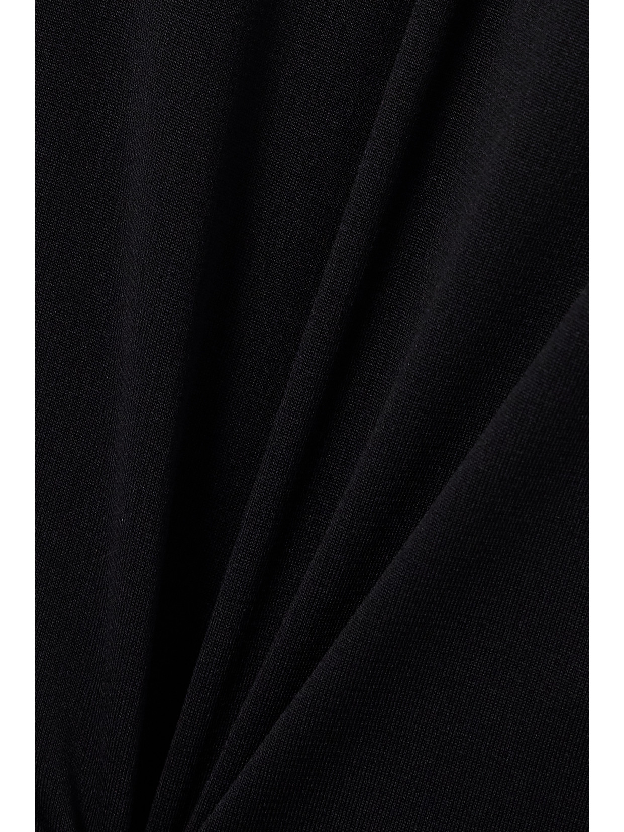 Moncler Zipped Mockneck Shirt In Black