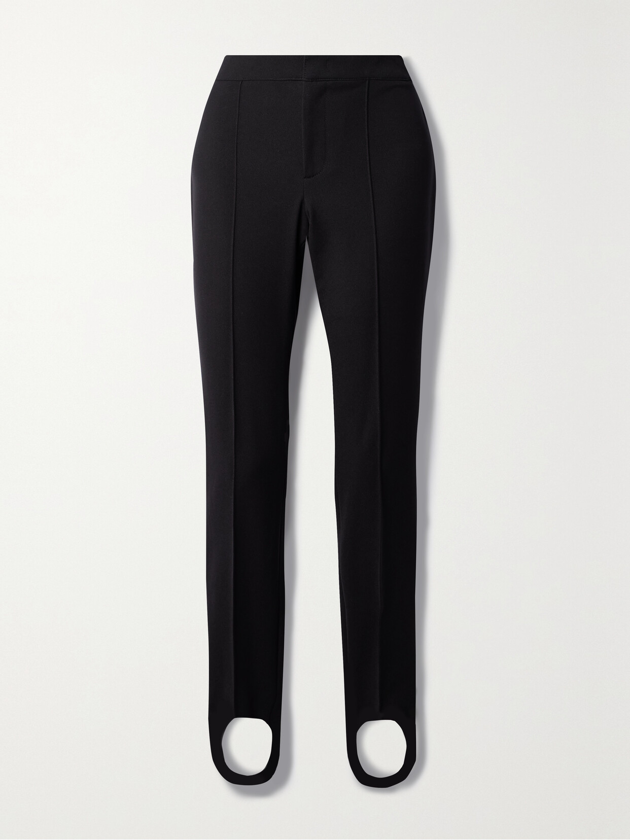 Shop Moncler Twill Slim-leg Stirrup Ski Pants In Black