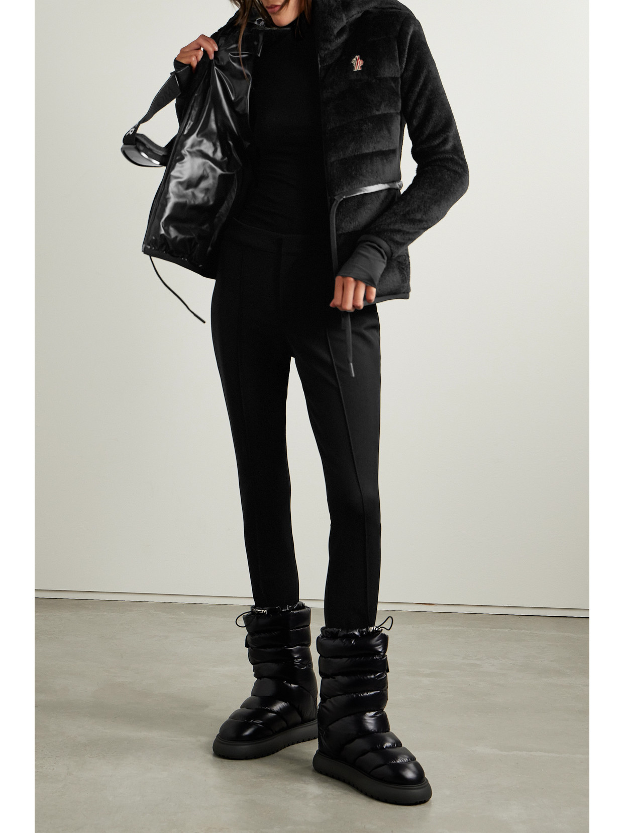 Moncler Stretch-twill Stirrup Ski Pants In Black
