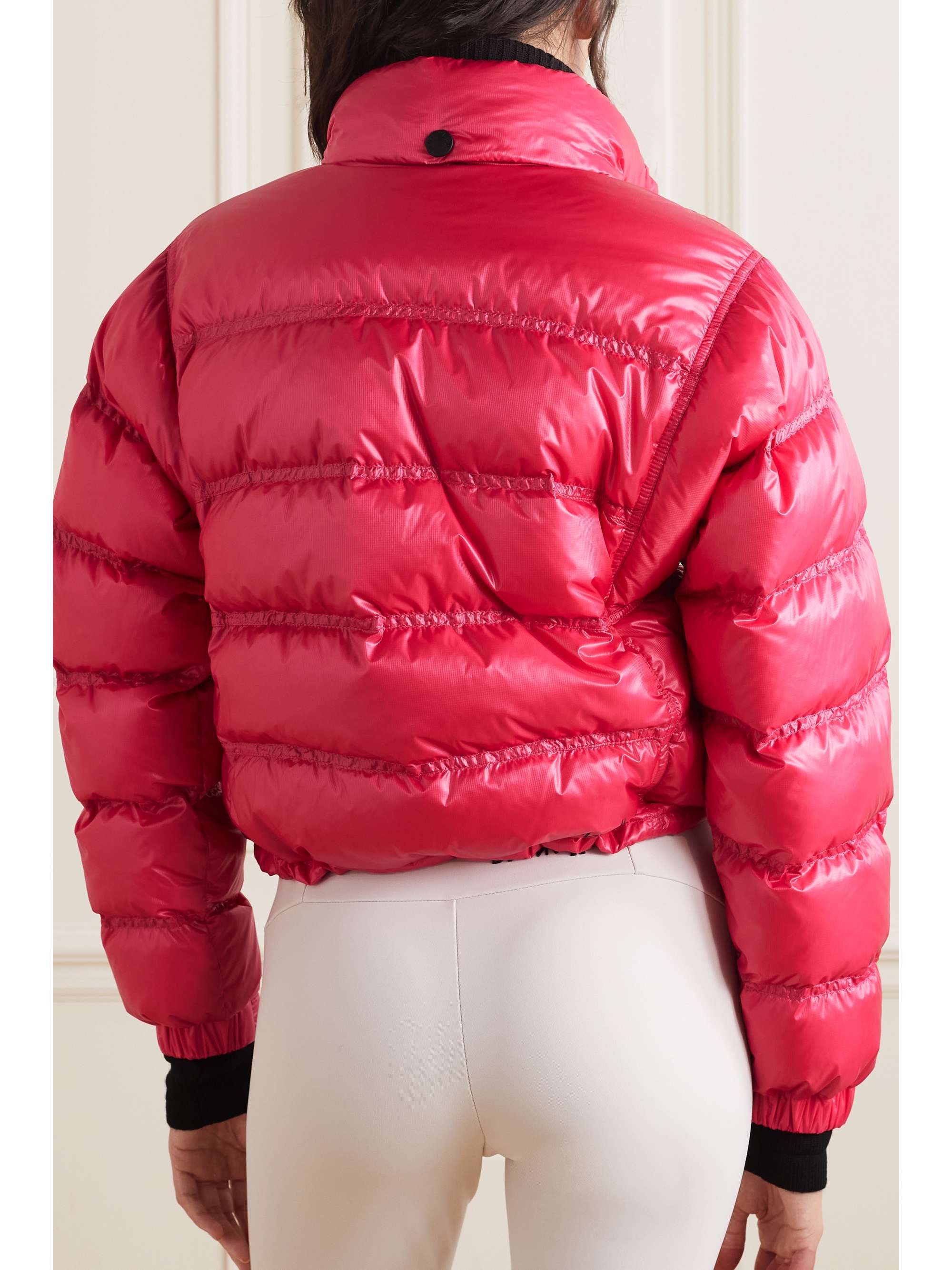 moncler bubble coat red