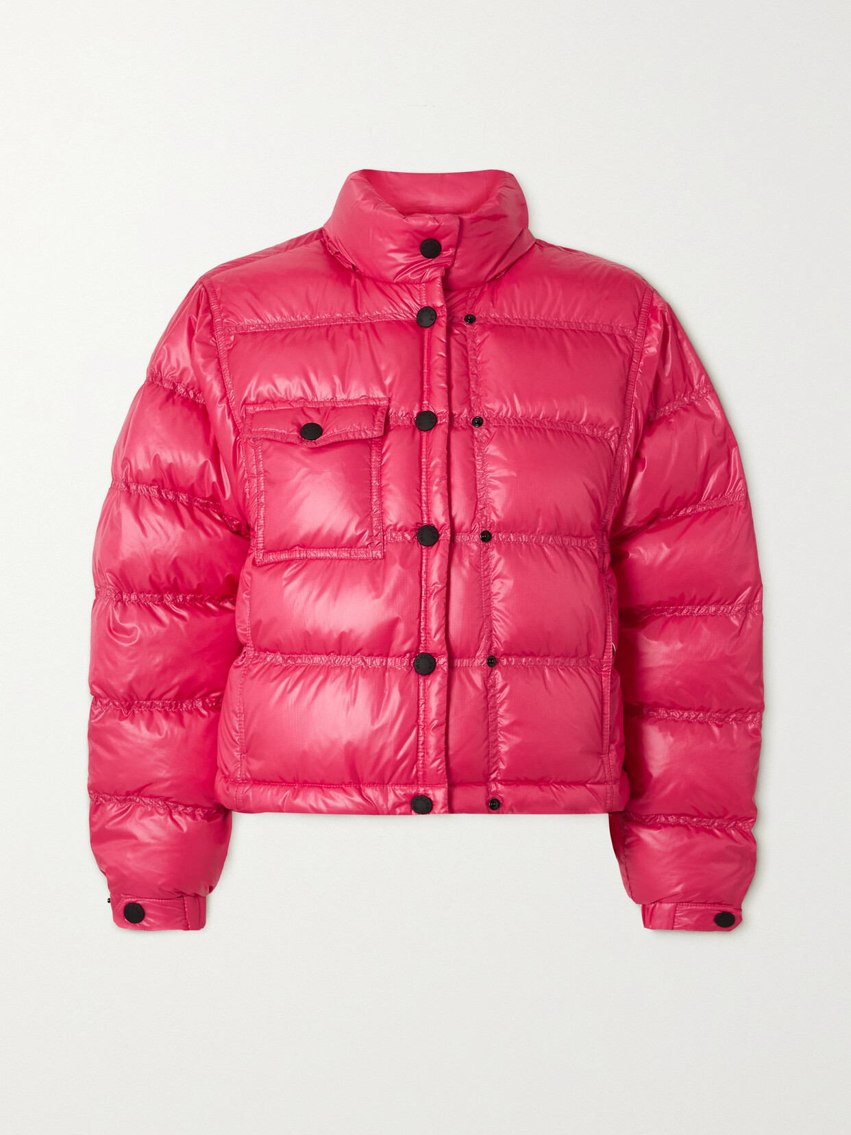 Shop Moncler Anras Quilted Ripstop Down Jacket In Pink