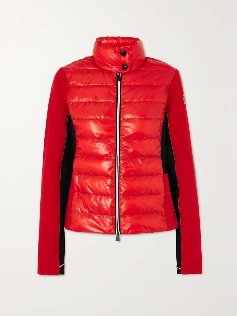 Moncler Grenoble Quilted Shell And Stretch-jersey Down Ski Jacket