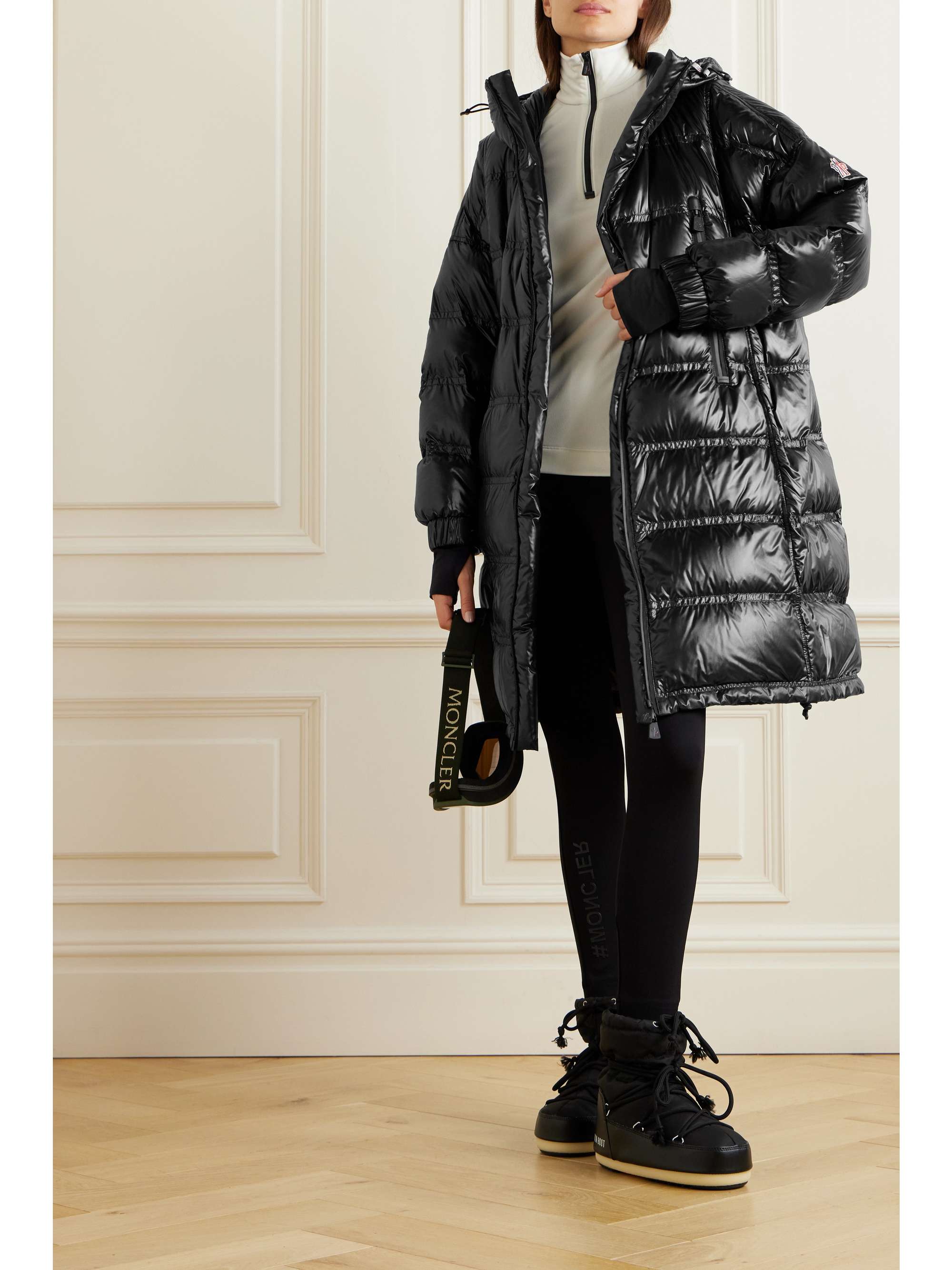 MONCLER GRENOBLE Rochelair hooded padded quilted shell down