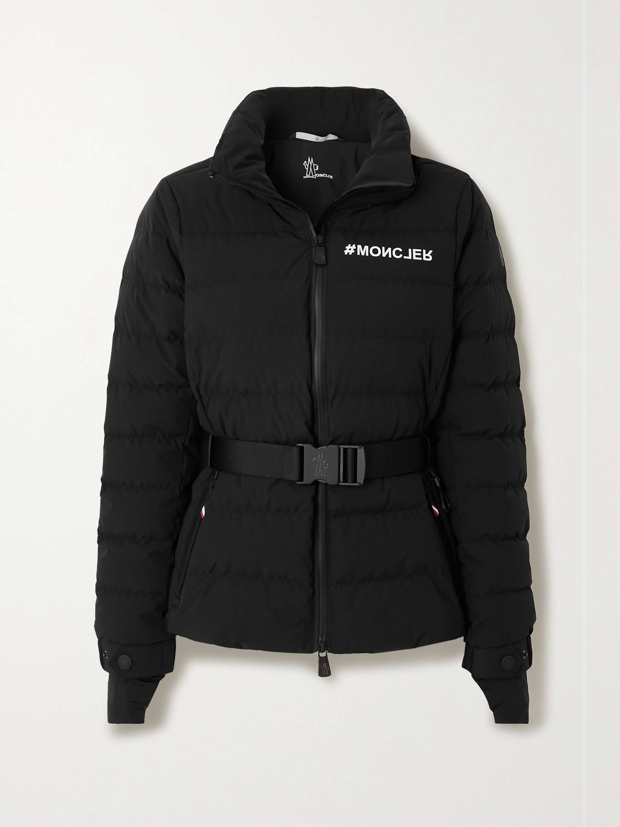 Moncler belted puffer jacket hotsell
