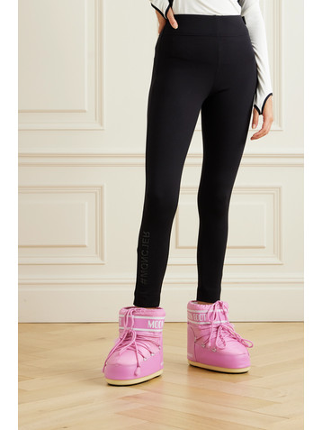 MONCLER GRENOBLE Printed stretch-jersey leggings