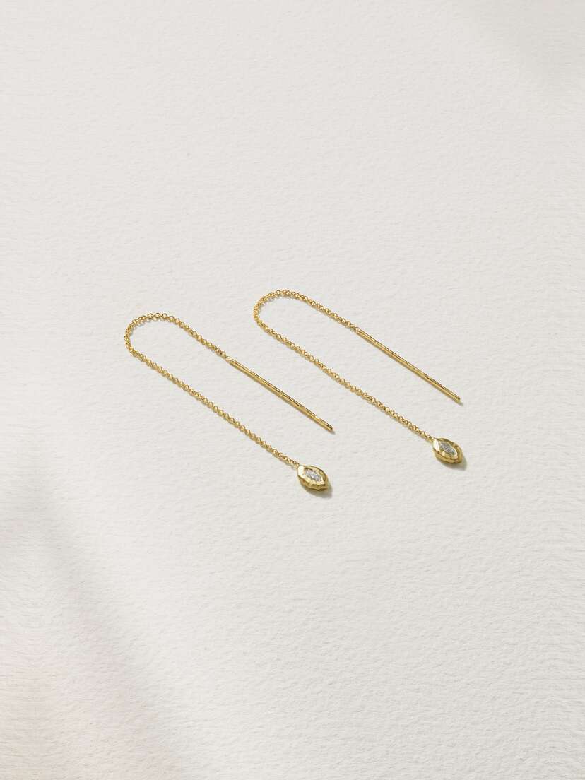 Octavia Elizabeth + Net Sustain Nesting Gem 18-karat Recycled Gold Diamond Earrings