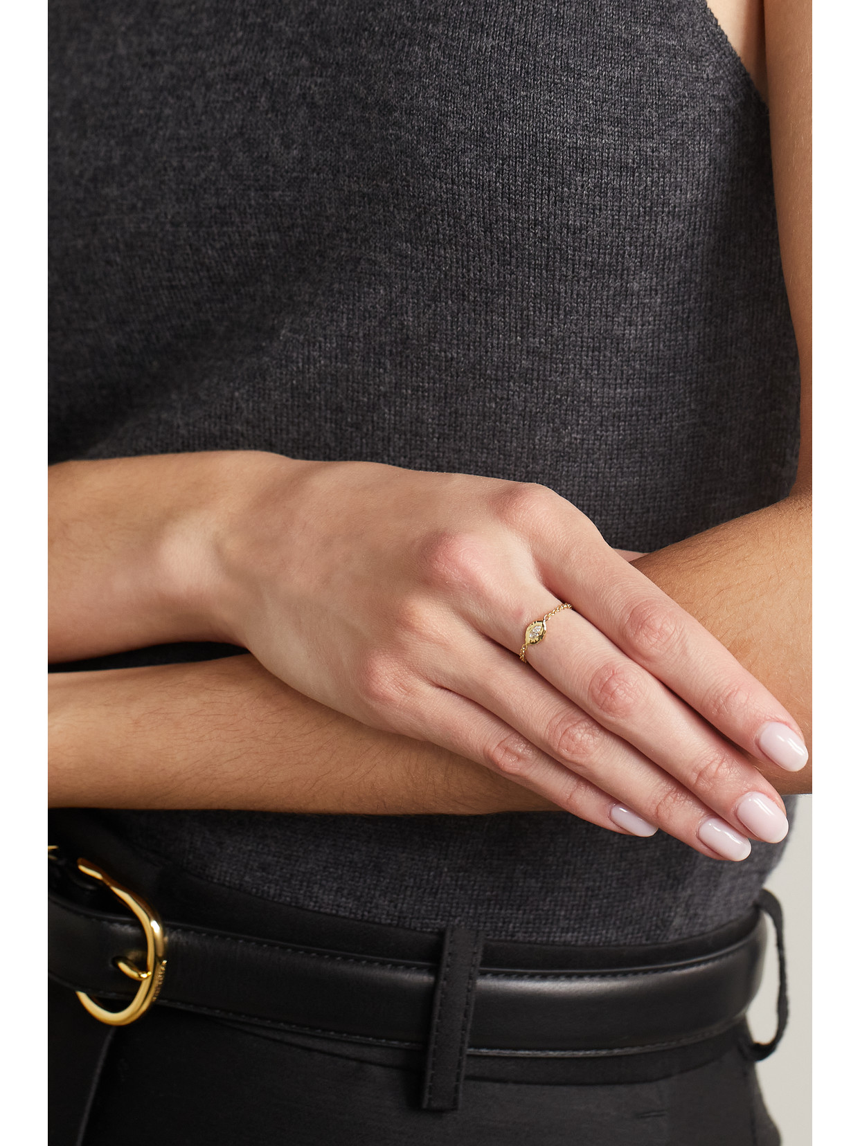 Octavia Elizabeth + Net Sustain Nesting Gem 18-karat Gold Diamond Ring In Gold