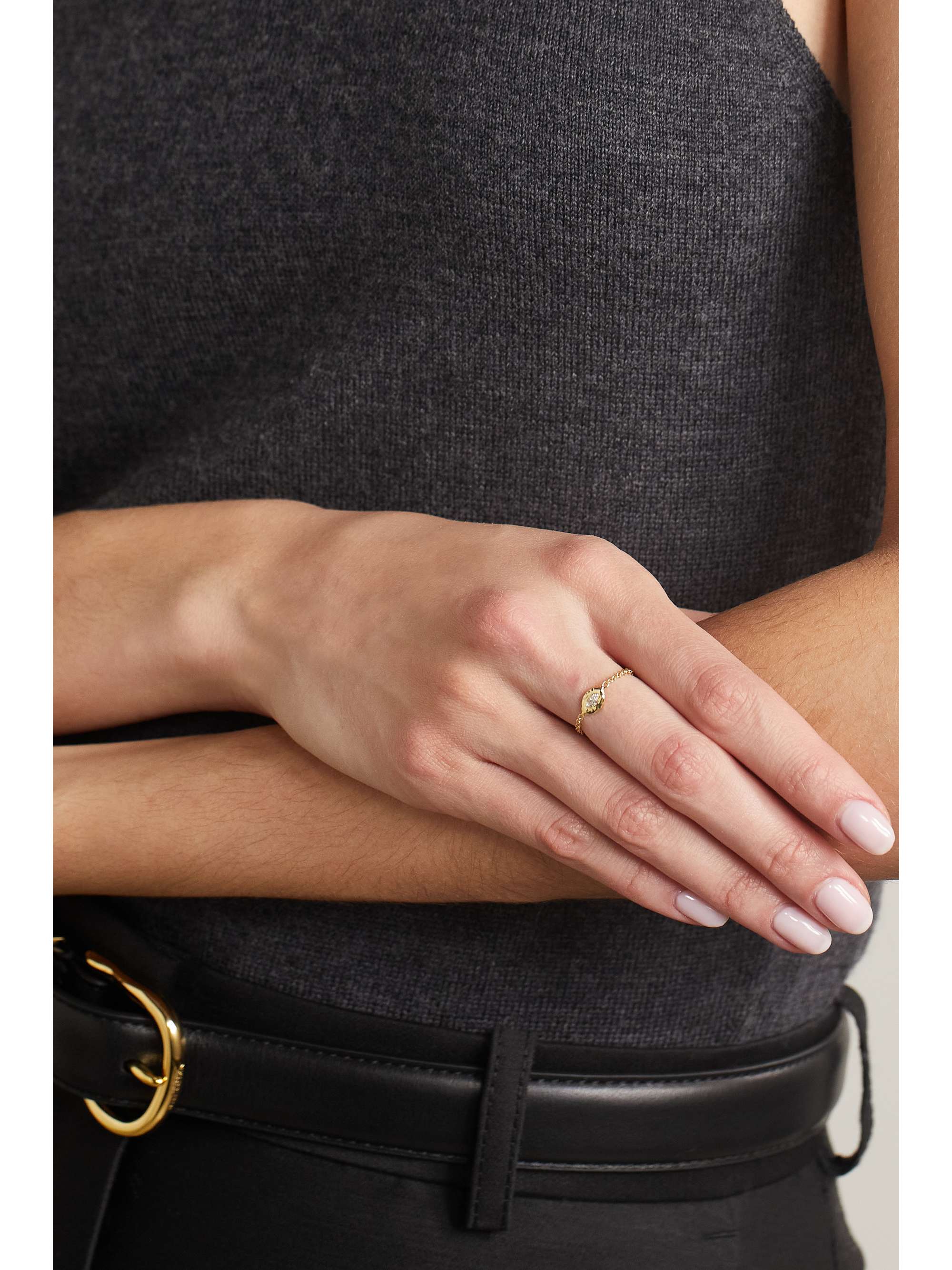 OCTAVIA ELIZABETH + NET SUSTAIN Nesting Gem 18-karat gold diamond ring