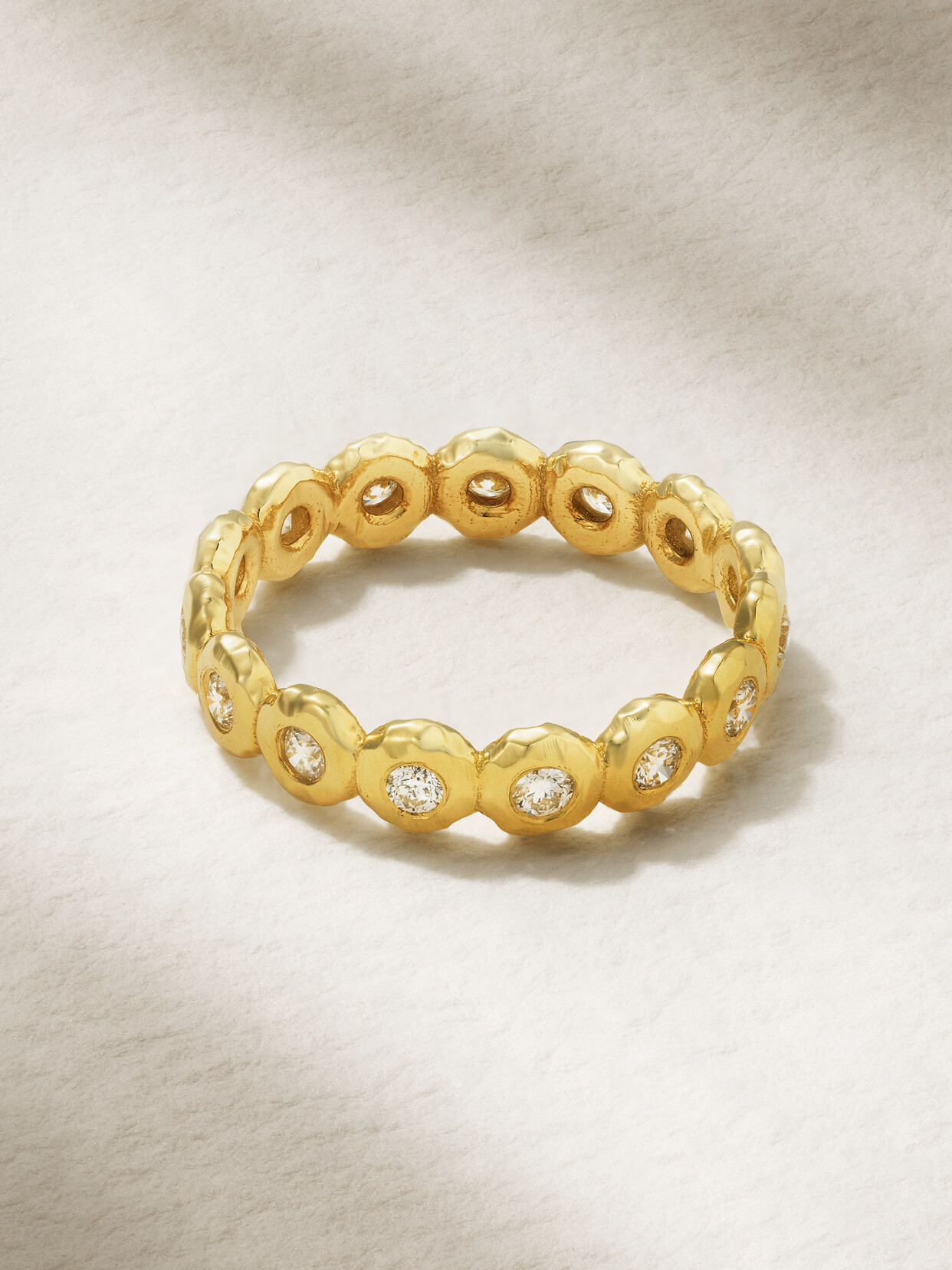 Octavia Elizabeth + Net Sustain Nesting Gem 18-karat Recycled Gold Diamond Eternity Ring