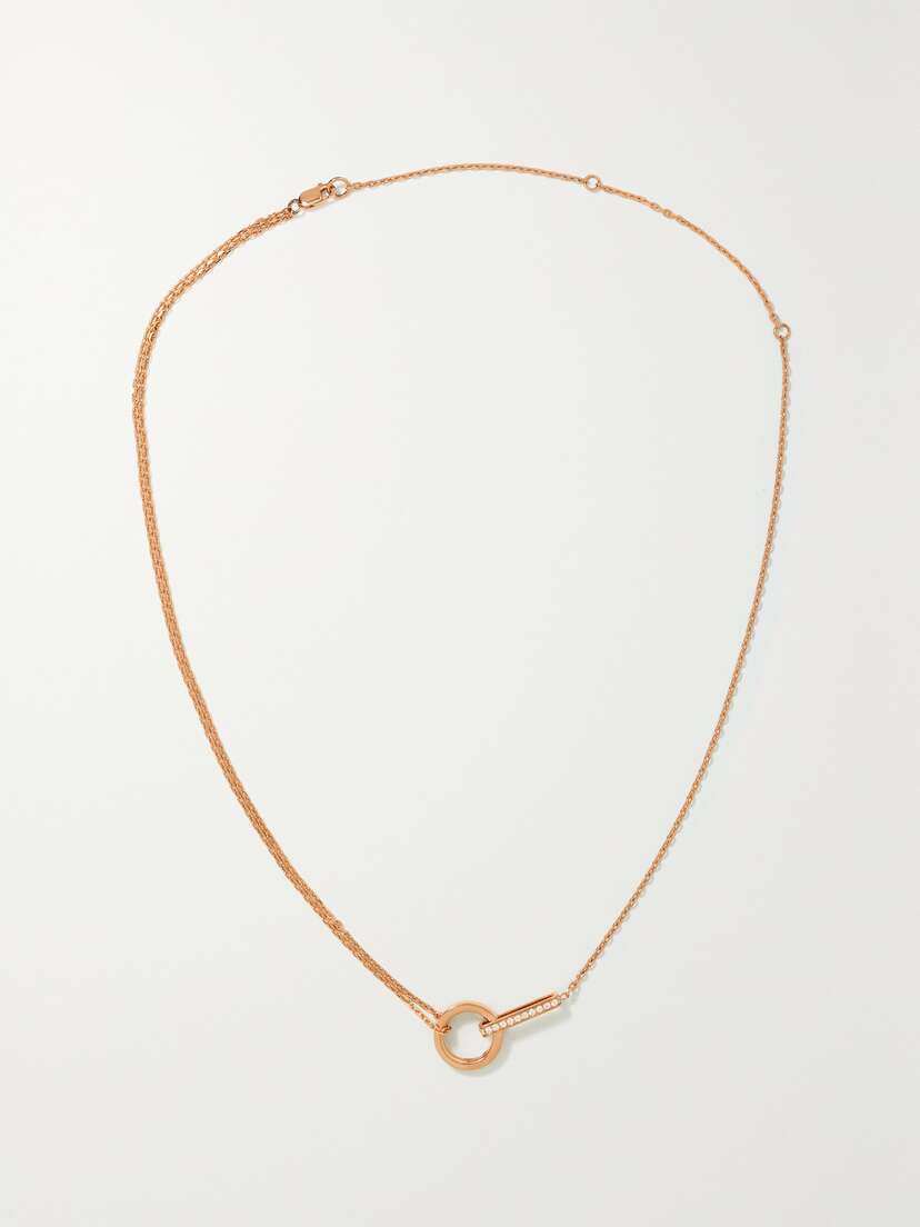Repossi Berbère 18-karat Rose Gold Diamond Necklace