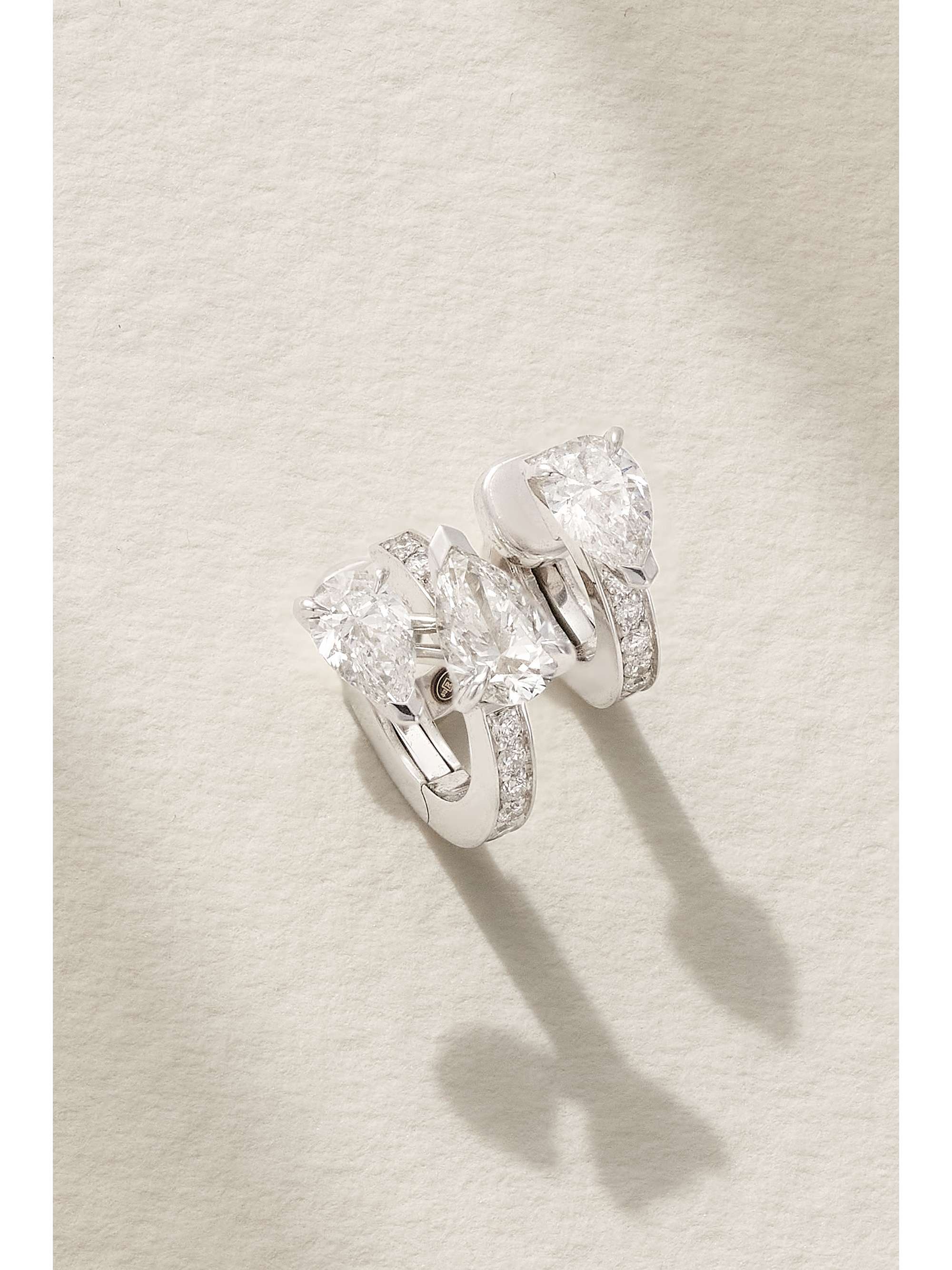 cartier love single earring white gold
