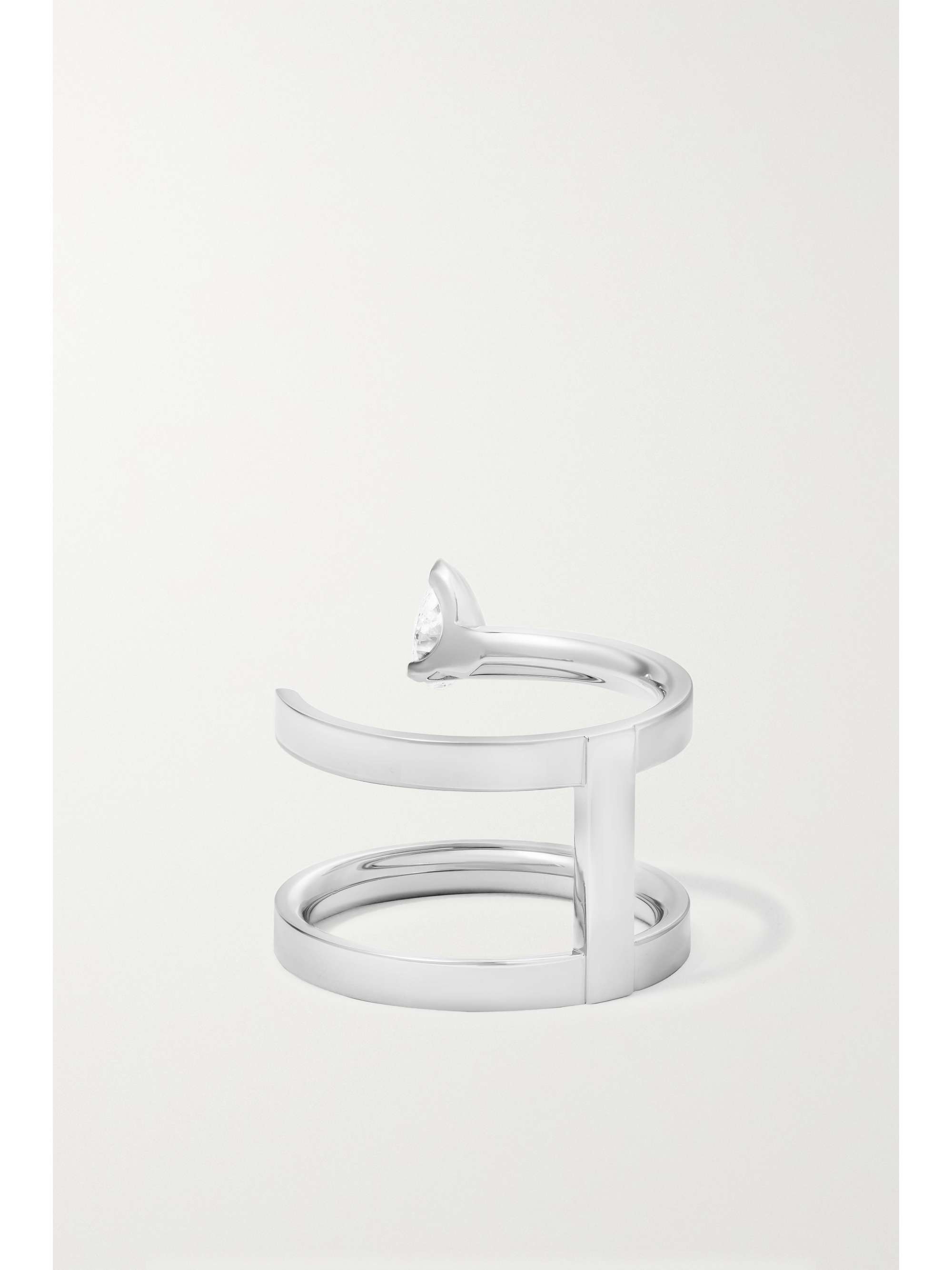 REPOSSI Serti sur Vide 18-karat white gold diamond ring