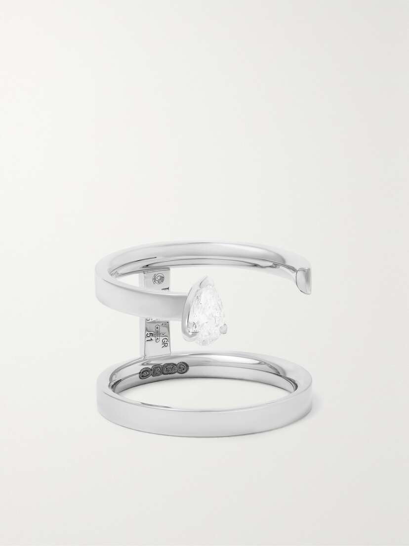 Repossi Serti Sur Vide 18-karat White Gold Diamond Ring