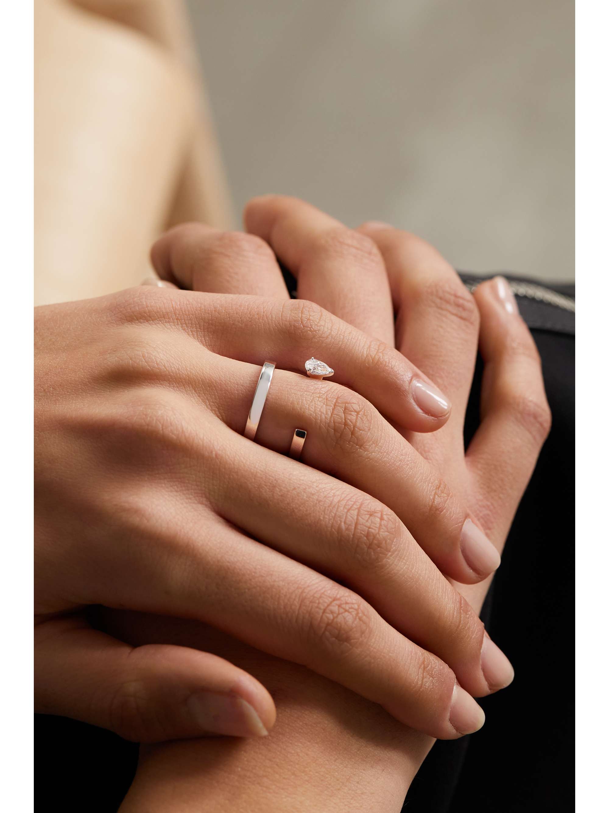 REPOSSI Serti sur Vide 18-karat white gold diamond ring