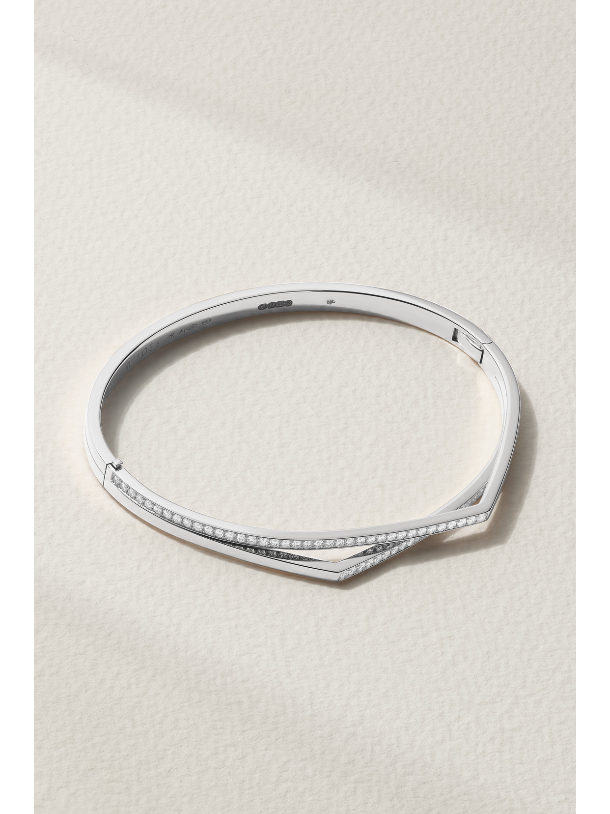 Repossi Antifer 18-karat White Gold Diamond Bracelet