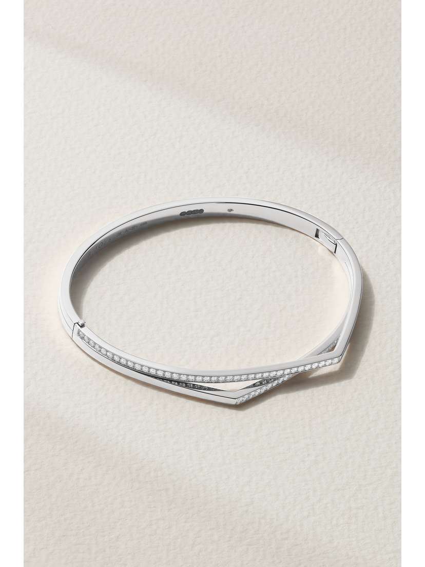 Repossi Antifer 18-karat White Gold Diamond Bracelet