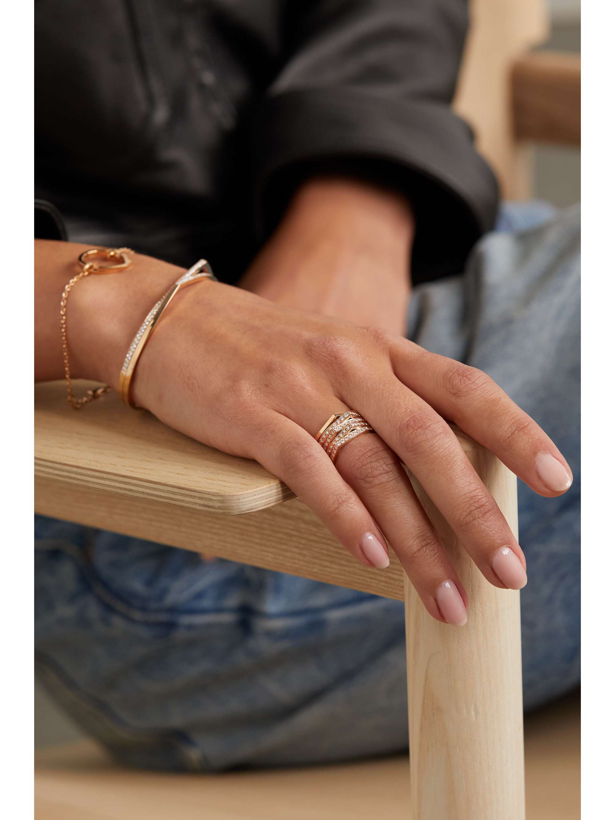 REPOSSI Antifer 18-karat rose gold diamond ring