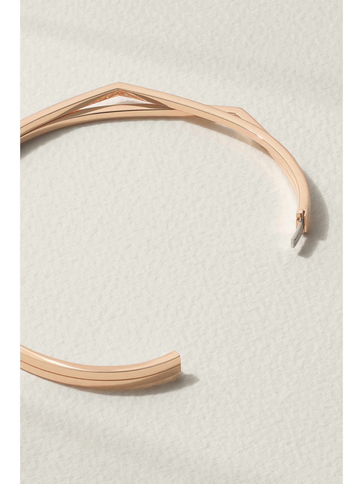 Shop Repossi Antifer 18-karat Rose Gold Diamond Bracelet