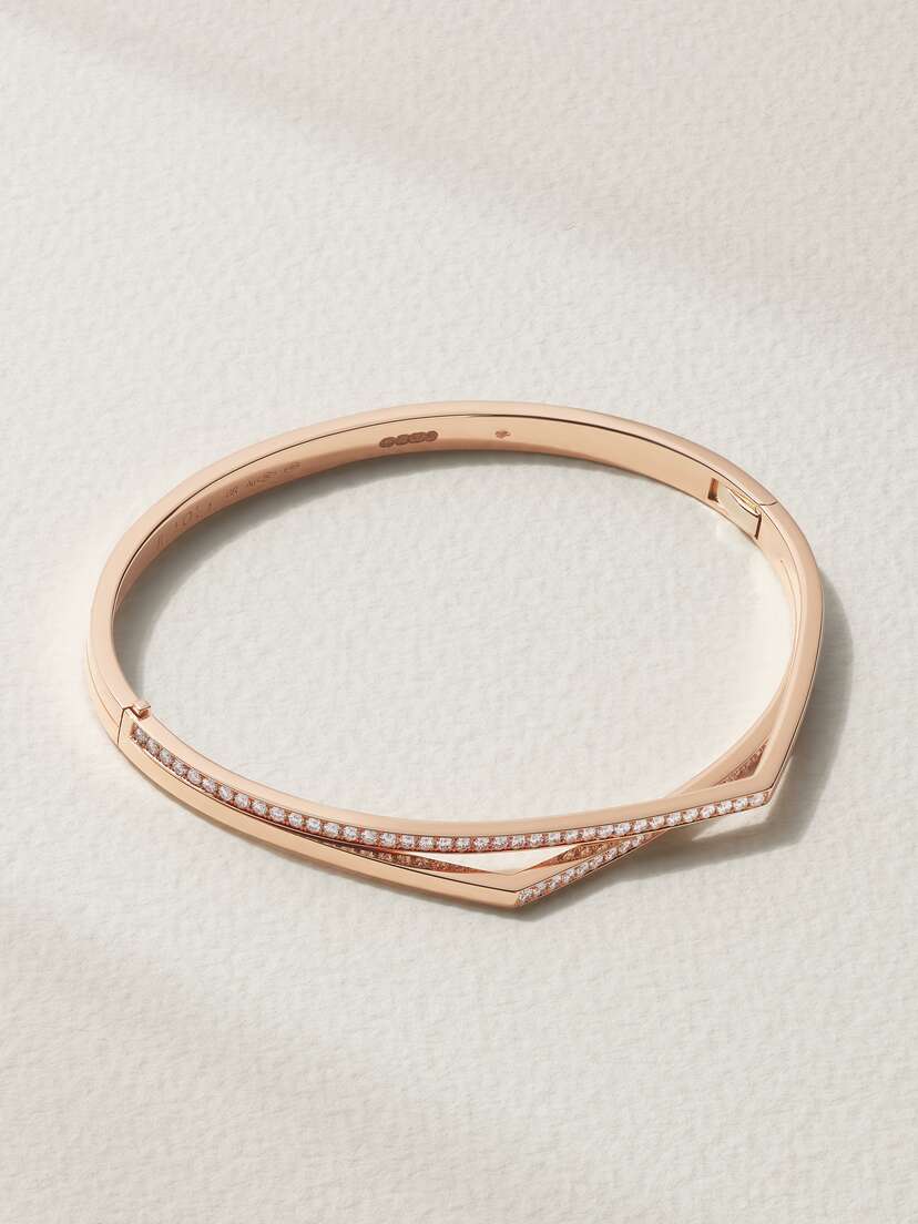 Repossi Antifer 18-karat Rose Gold Diamond Bracelet