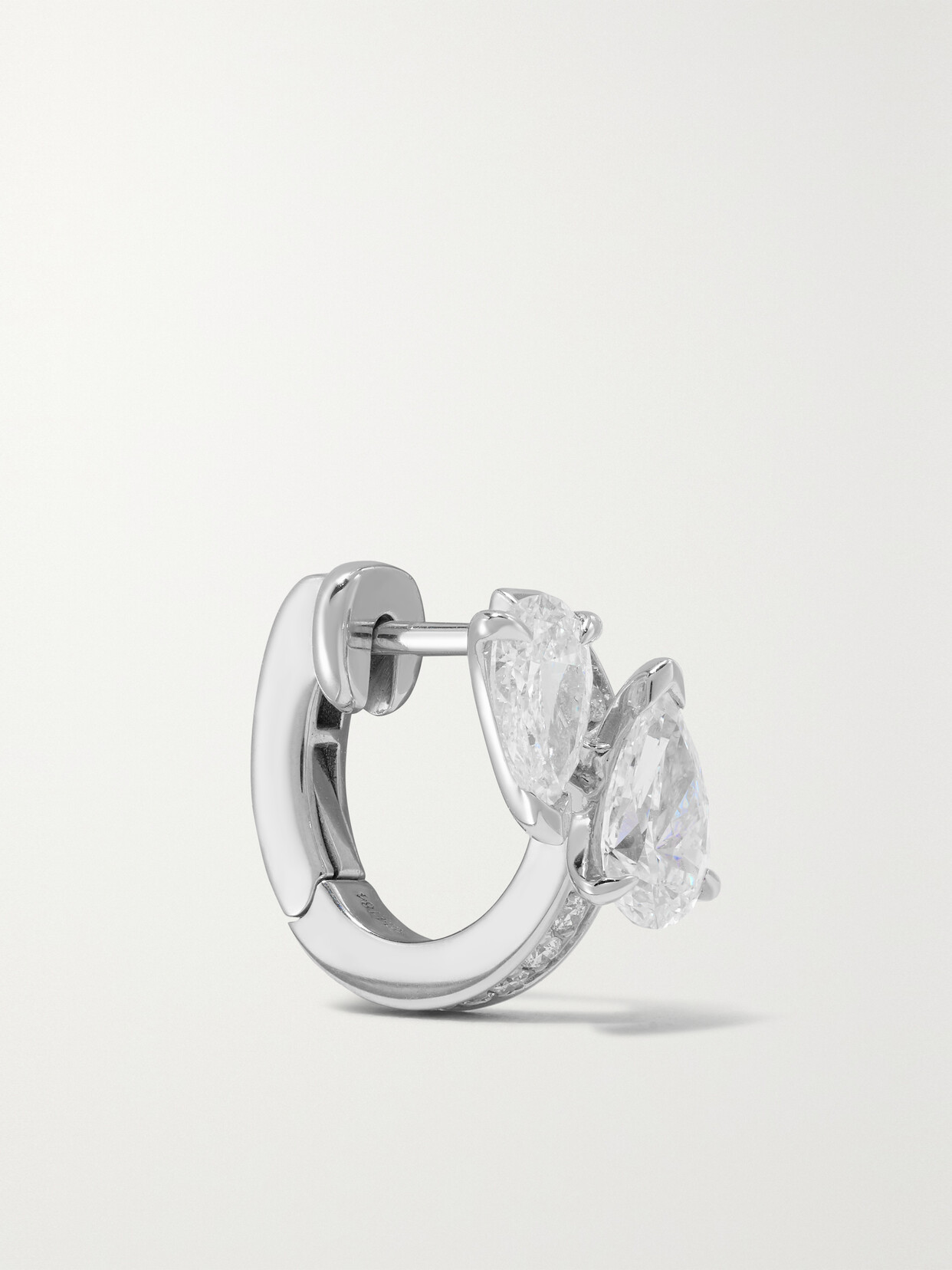 Repossi Serti Sur Vide 14-karat White Gold Diamond Single Earring - R