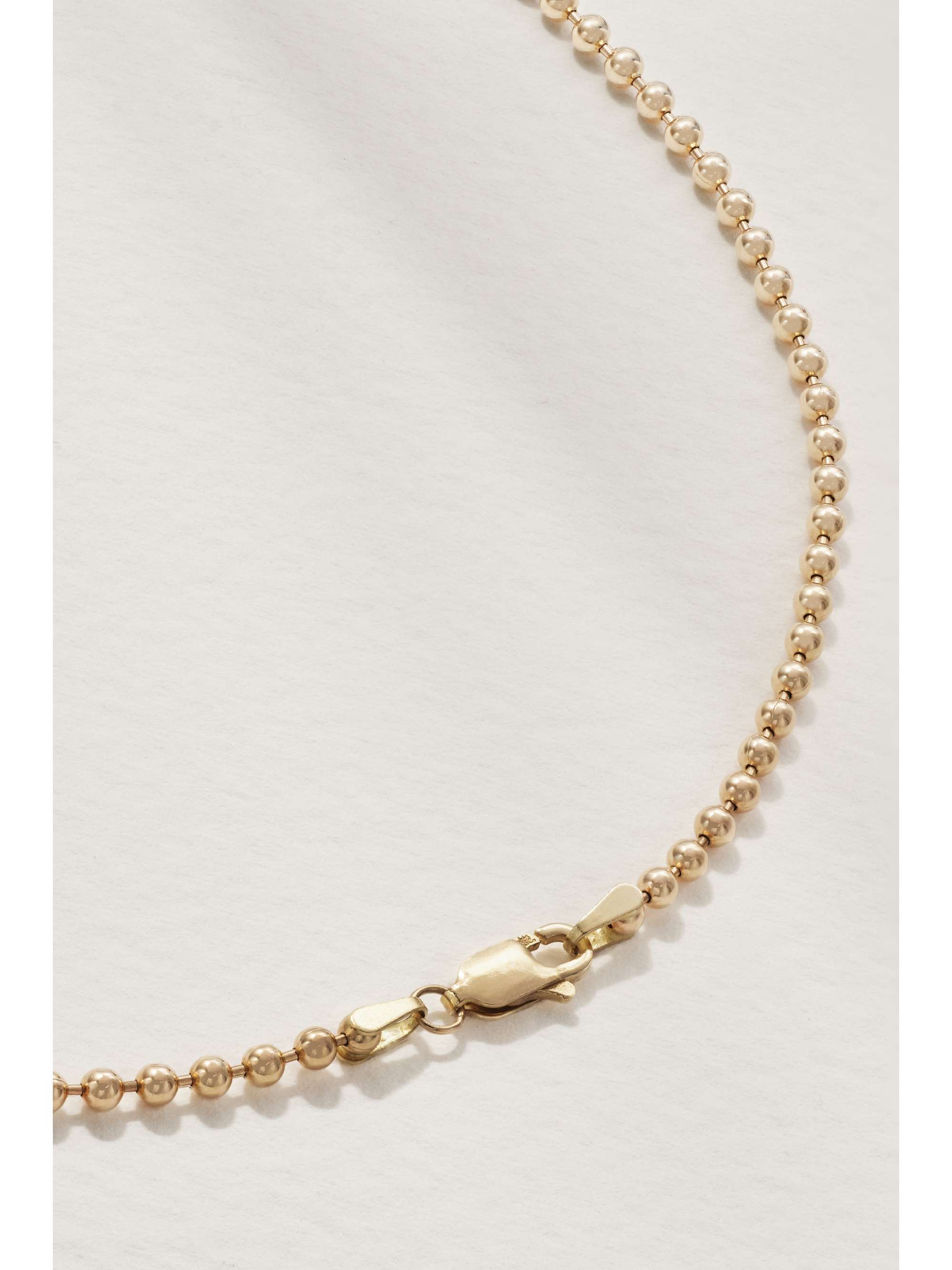 STORROW Kette aus 14 Karat Gold mit Emaille und mehreren Steinen