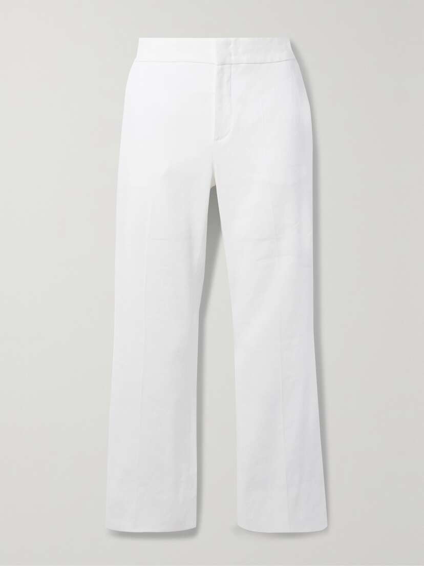 Another Tomorrow + Net Sustain Cropped Organic Hemp-blend Flared Pants