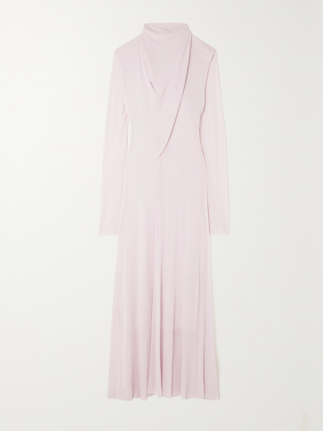 Jil Sander - Tie-detailed Draped Jersey Maxi Dress - Purple