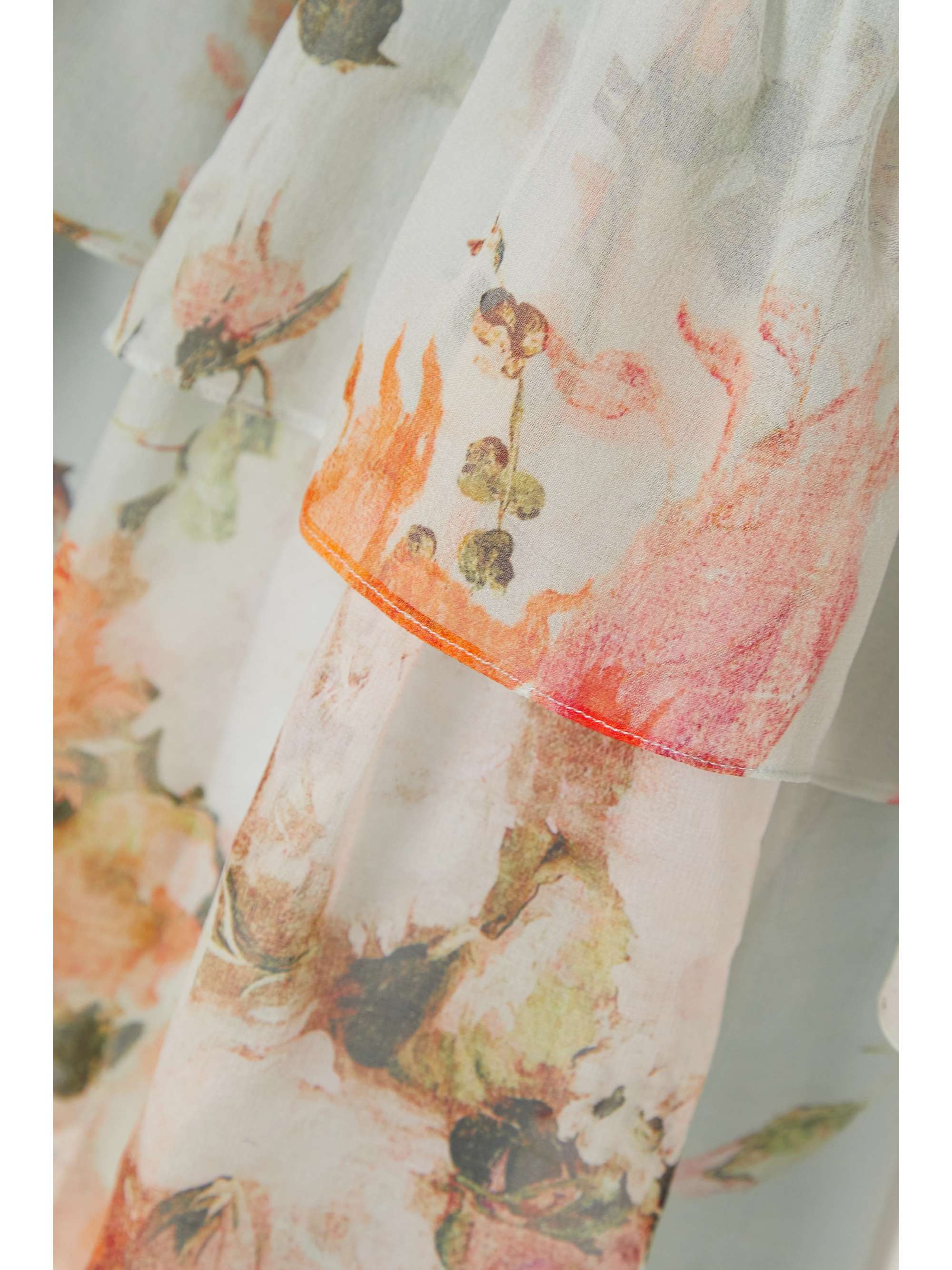 ERDEM Concetta tiered ruffled floral-print silk-voile mini dress