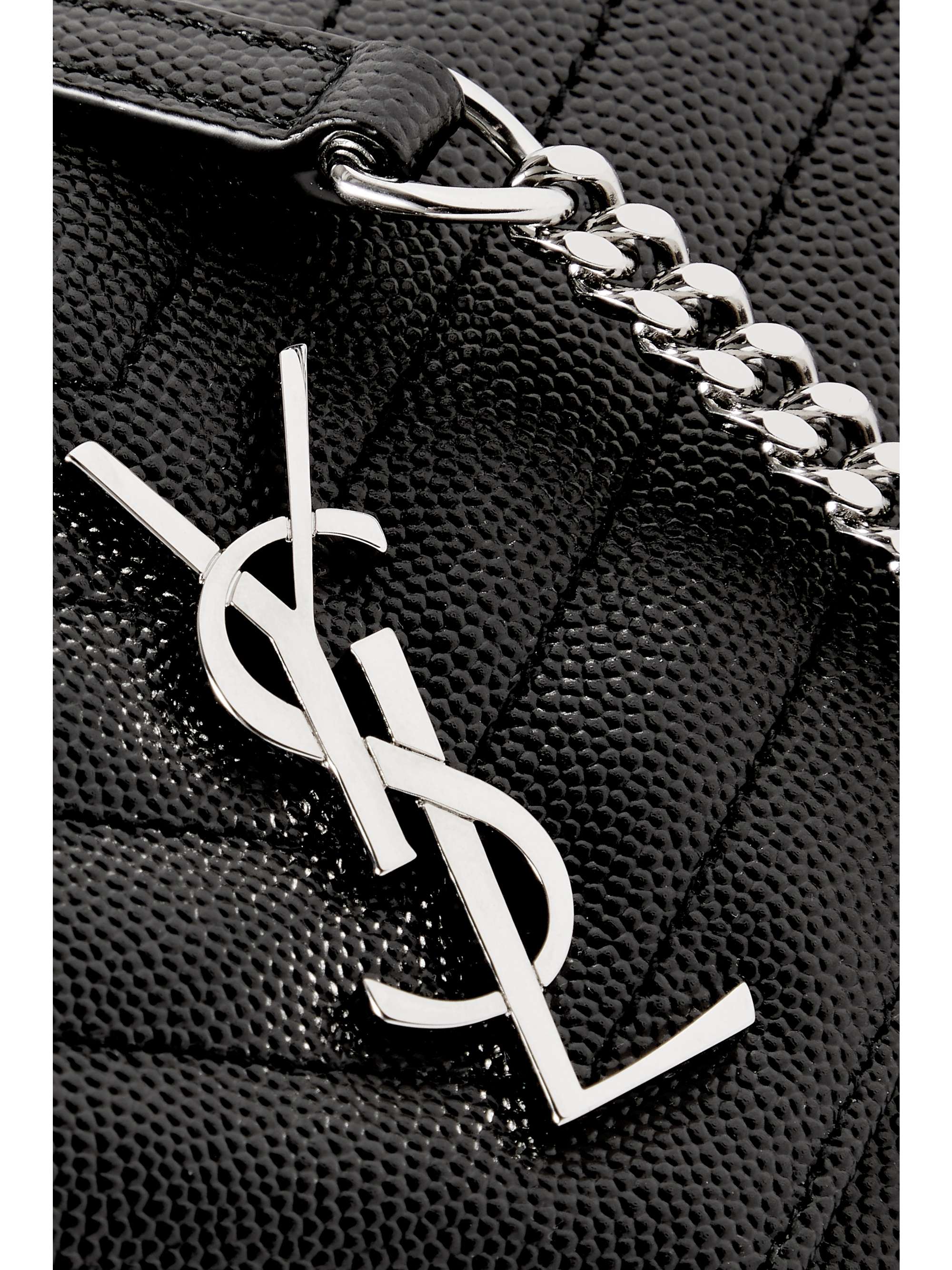 SAINT LAURENT Cassandre matelassé textured-leather shoulder bag