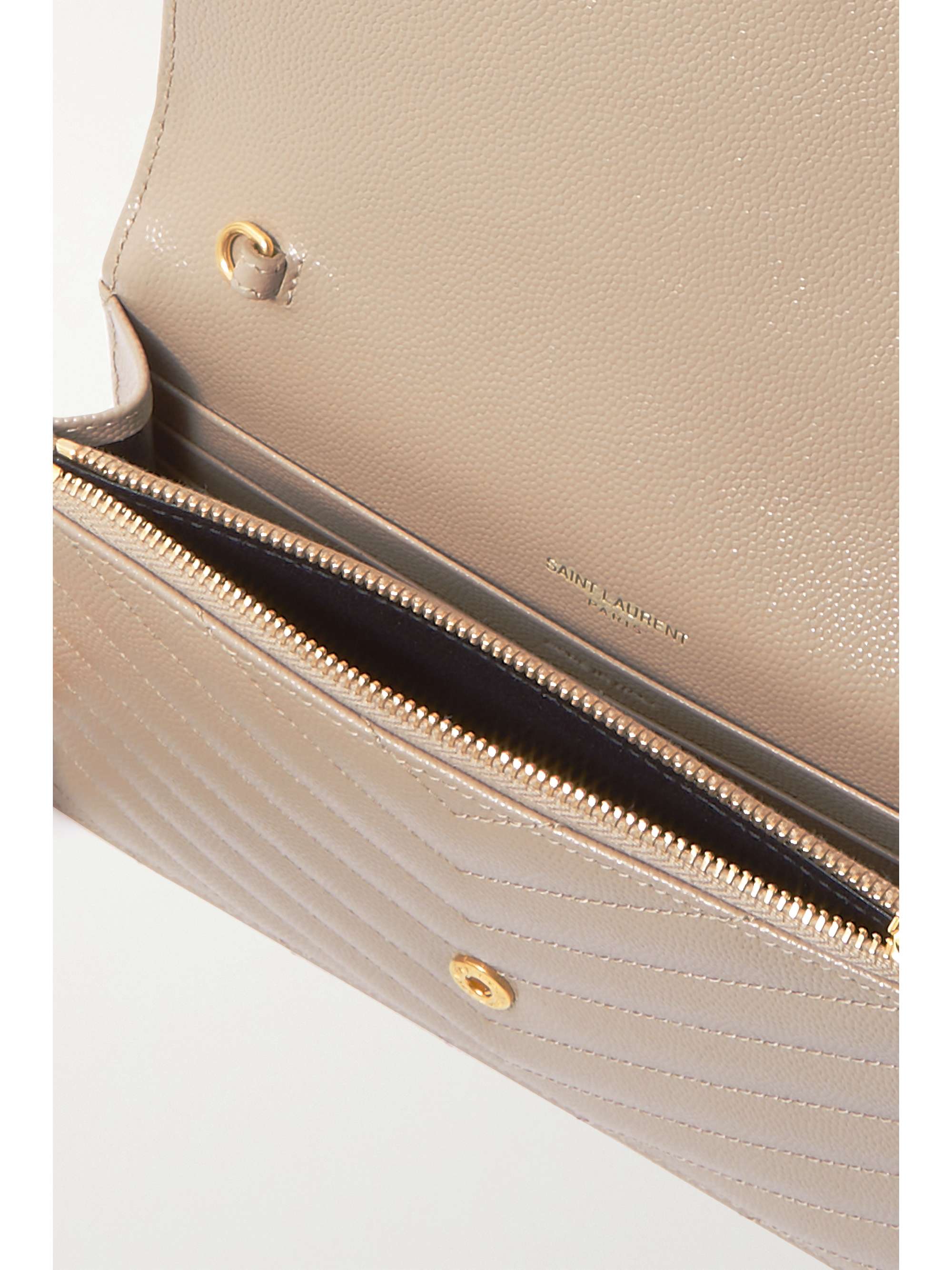 SAINT LAURENT Cassandre matelassé textured-leather shoulder bag