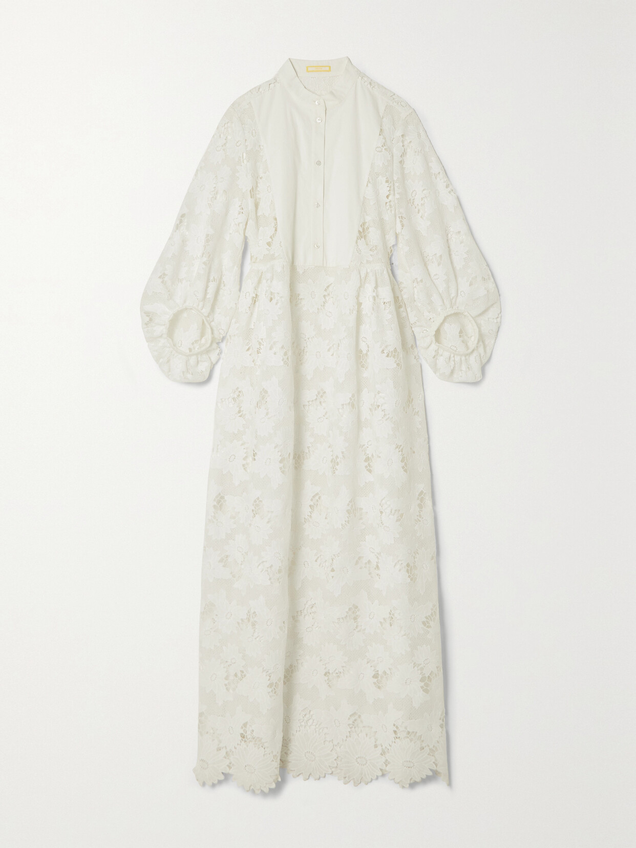 Erdem - Nairn Cotton-blend Lace And Poplin Midi Dress - White