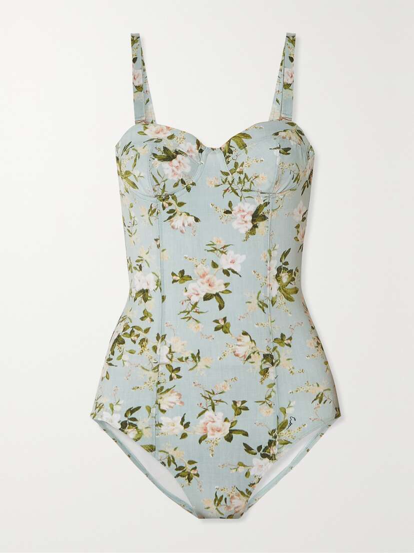 Erdem Floral-print Swimsuit