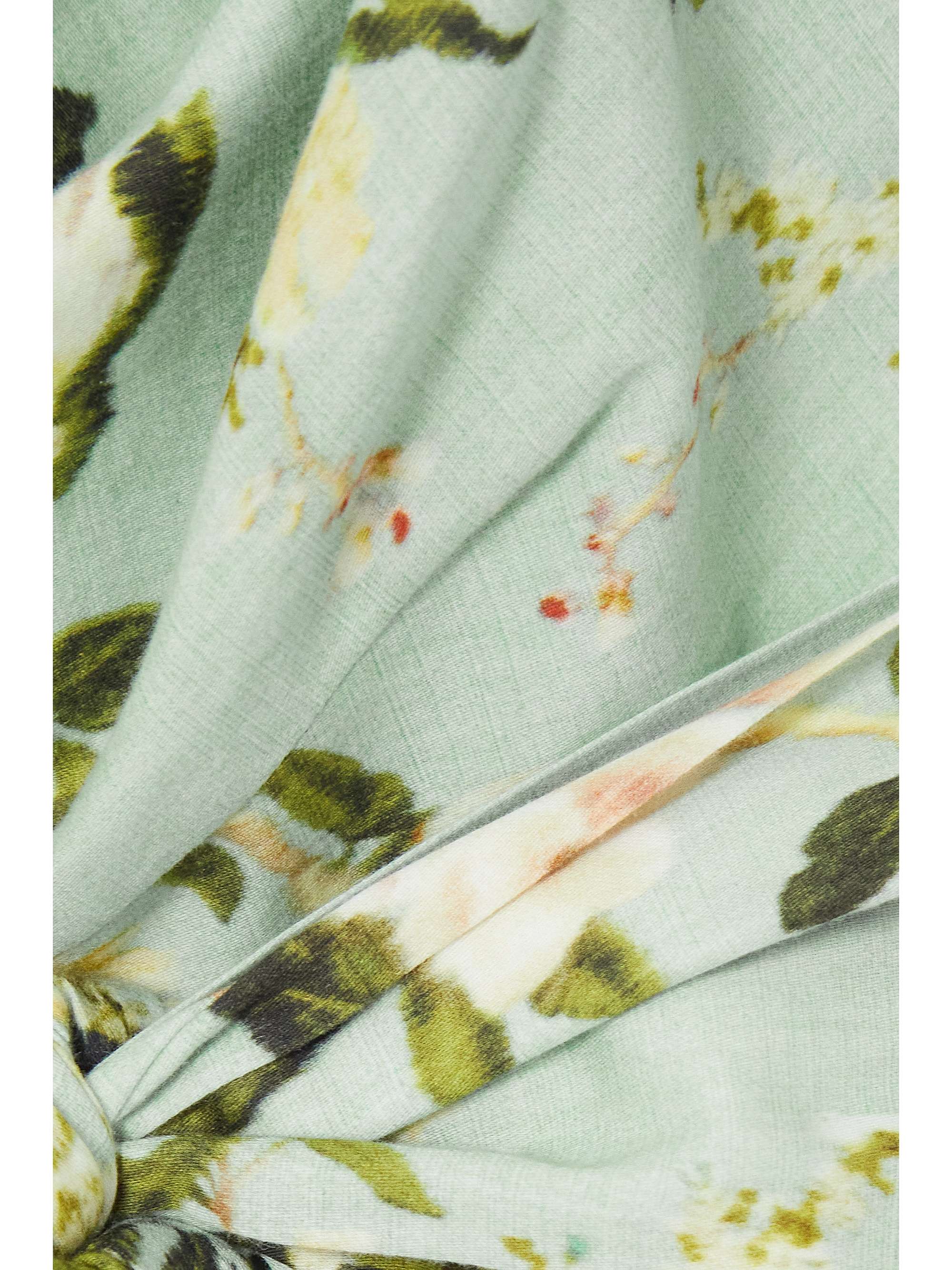 ERDEM Luna cropped cotton halterneck top