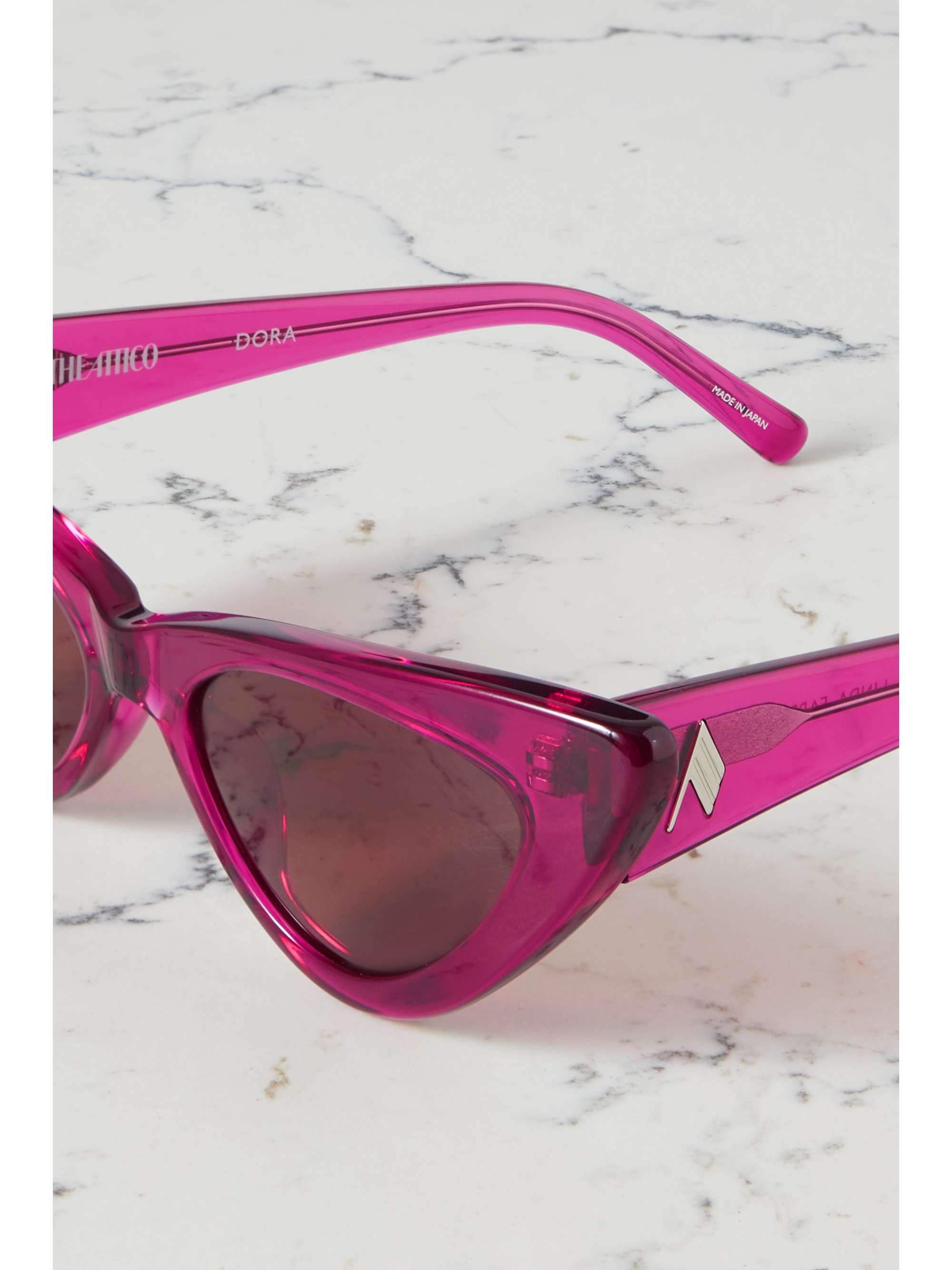 THE ATTICO Cat-eye acetate sunglasses
