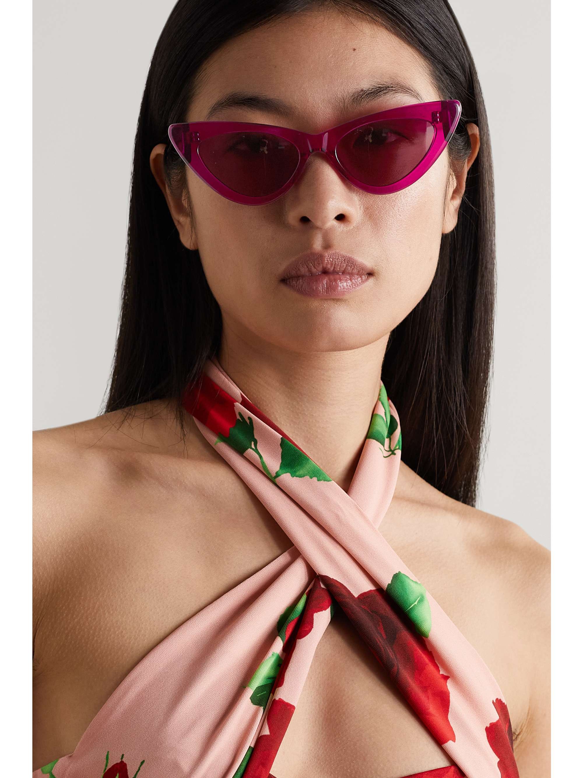THE ATTICO Cat-eye acetate sunglasses