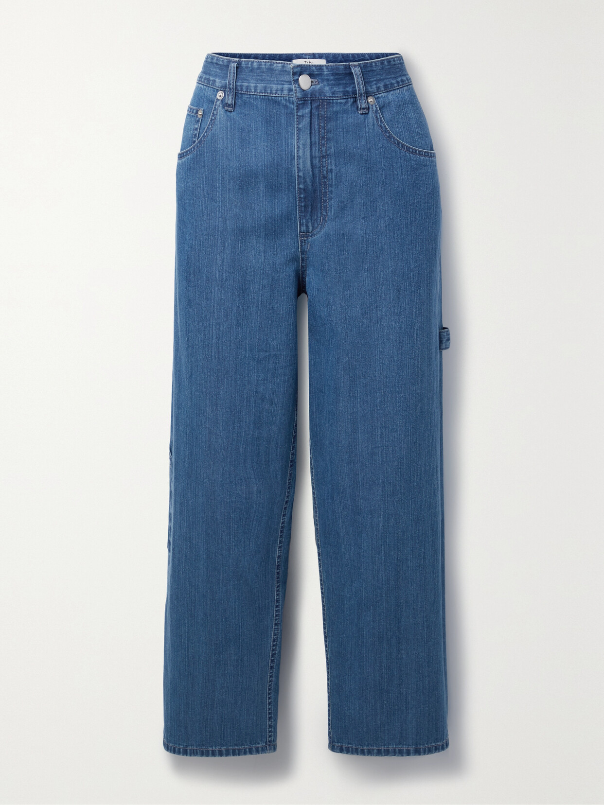 Tibi - Mid-rise Wide-leg Jeans - Blue