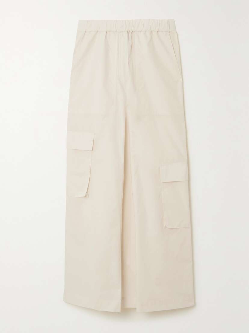 Tibi Cotton-poplin Midi Skirt