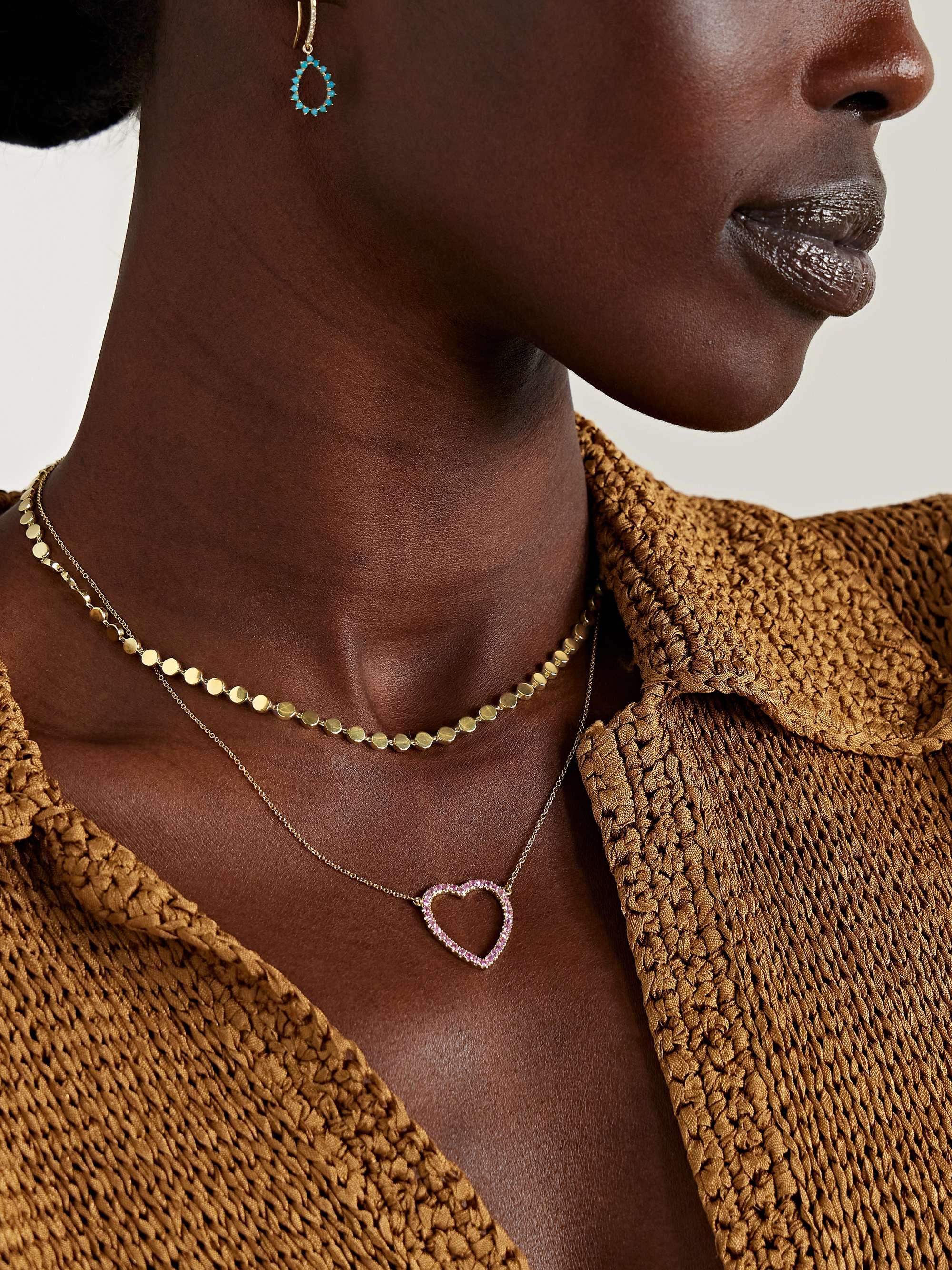JENNIFER MEYER Mini Circle Kette aus 18 Karat Gold