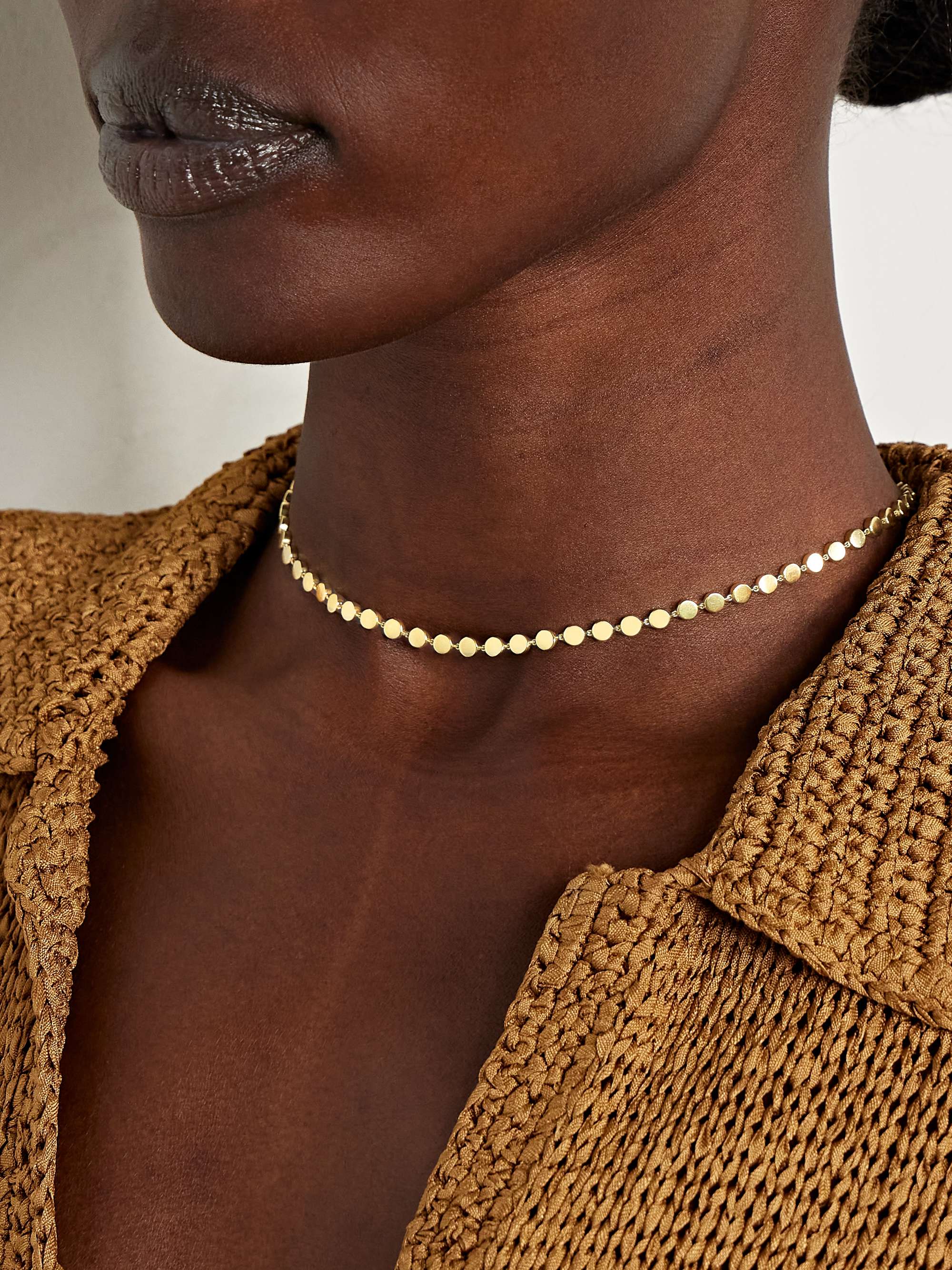 JENNIFER MEYER Mini Circle Kette aus 18 Karat Gold