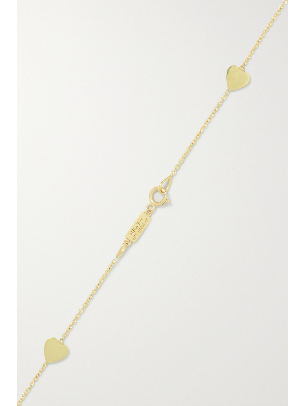 Jennifer Meyer Heart-by-the-inch 18-karat Gold Necklace In Gold