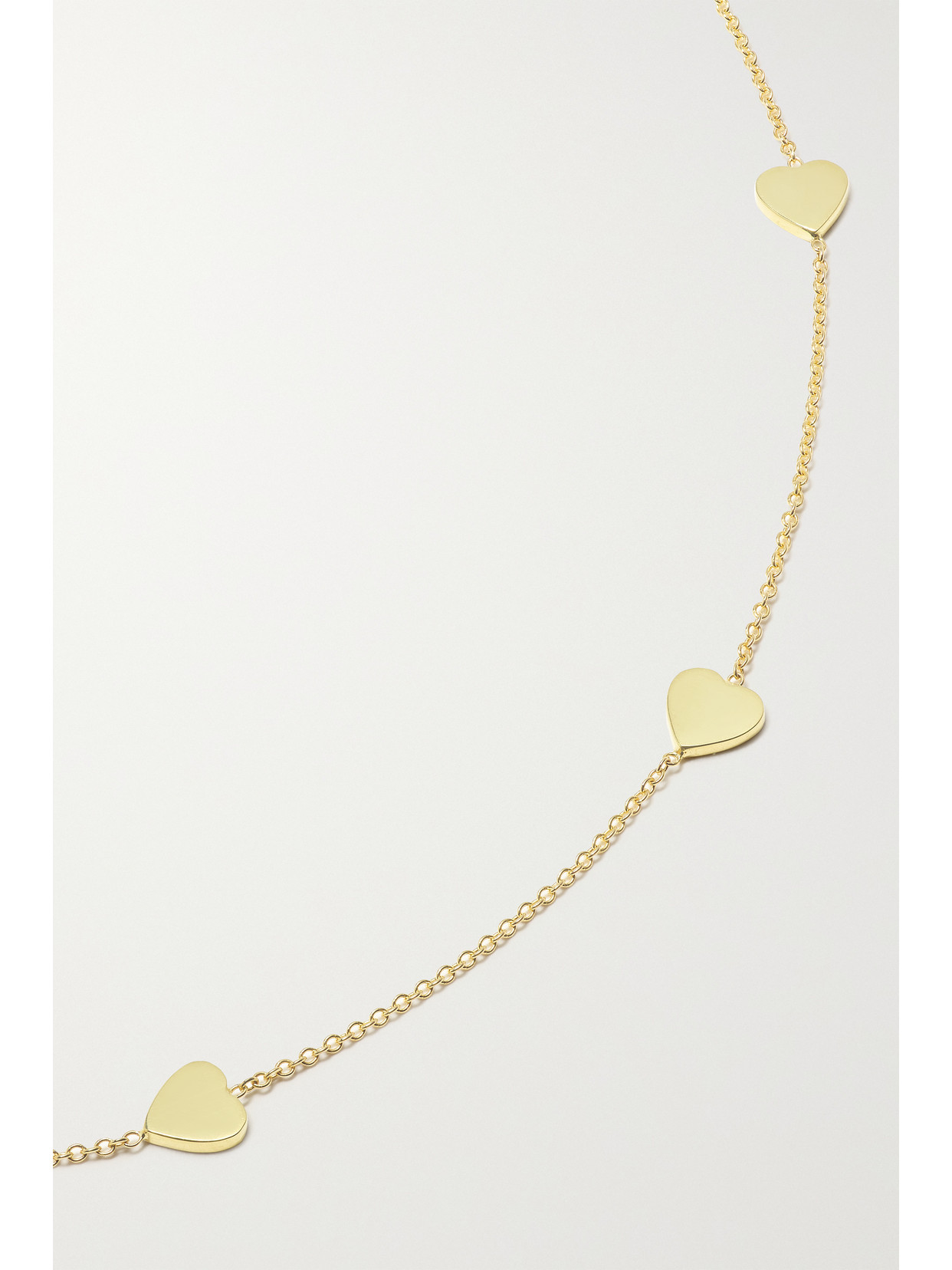 Jennifer Meyer Heart-by-the-inch 18-karat Gold Necklace In Gold