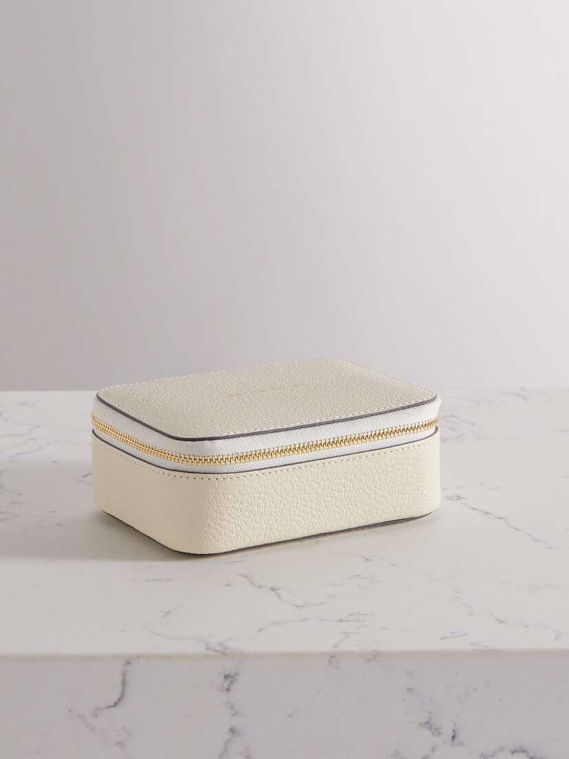 Anya Hindmarch Wedding Medium Textured-leather Keepsake Box