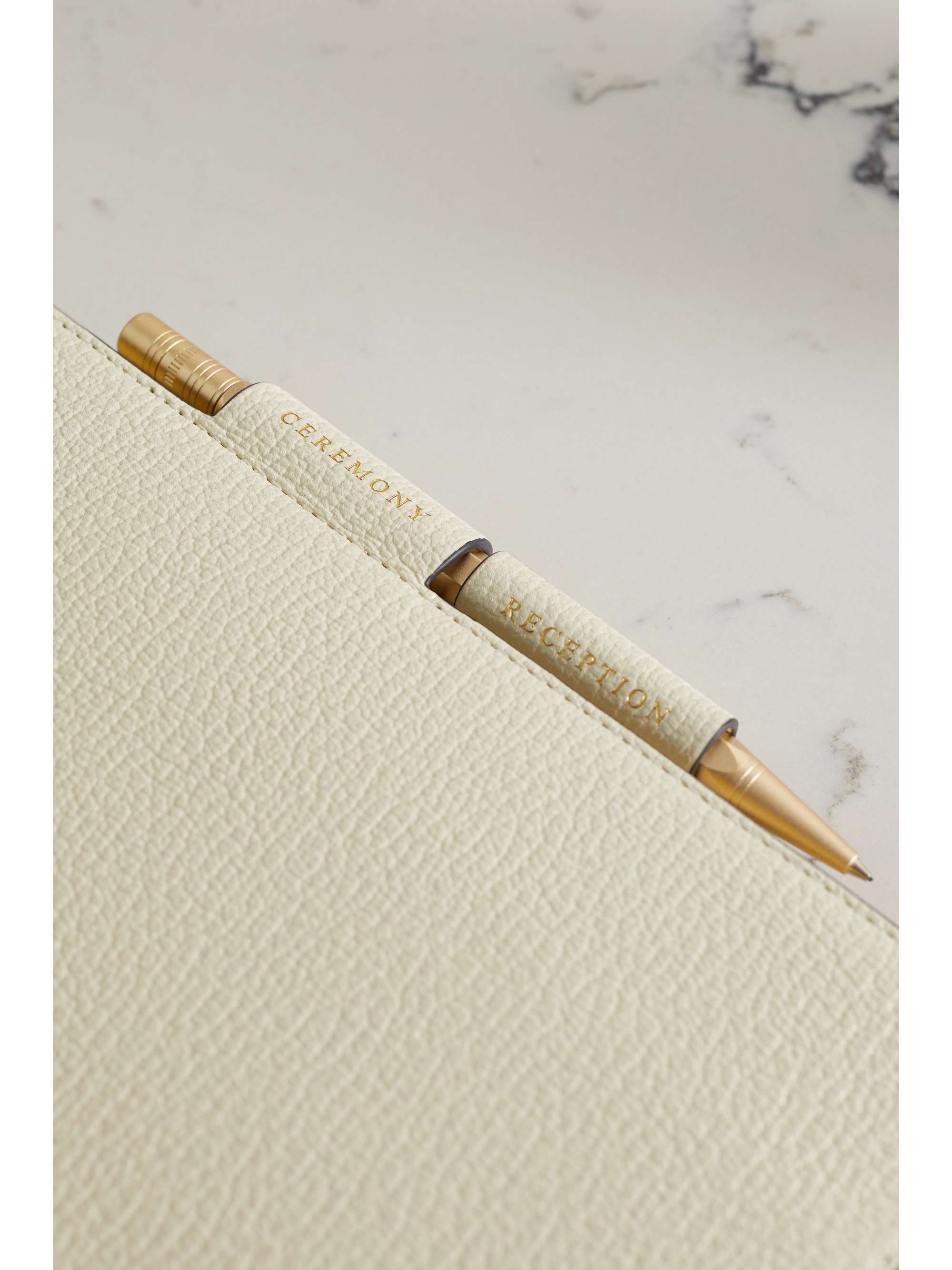 ANYA HINDMARCH Diario di nozze in pelle testurizzata goffrata