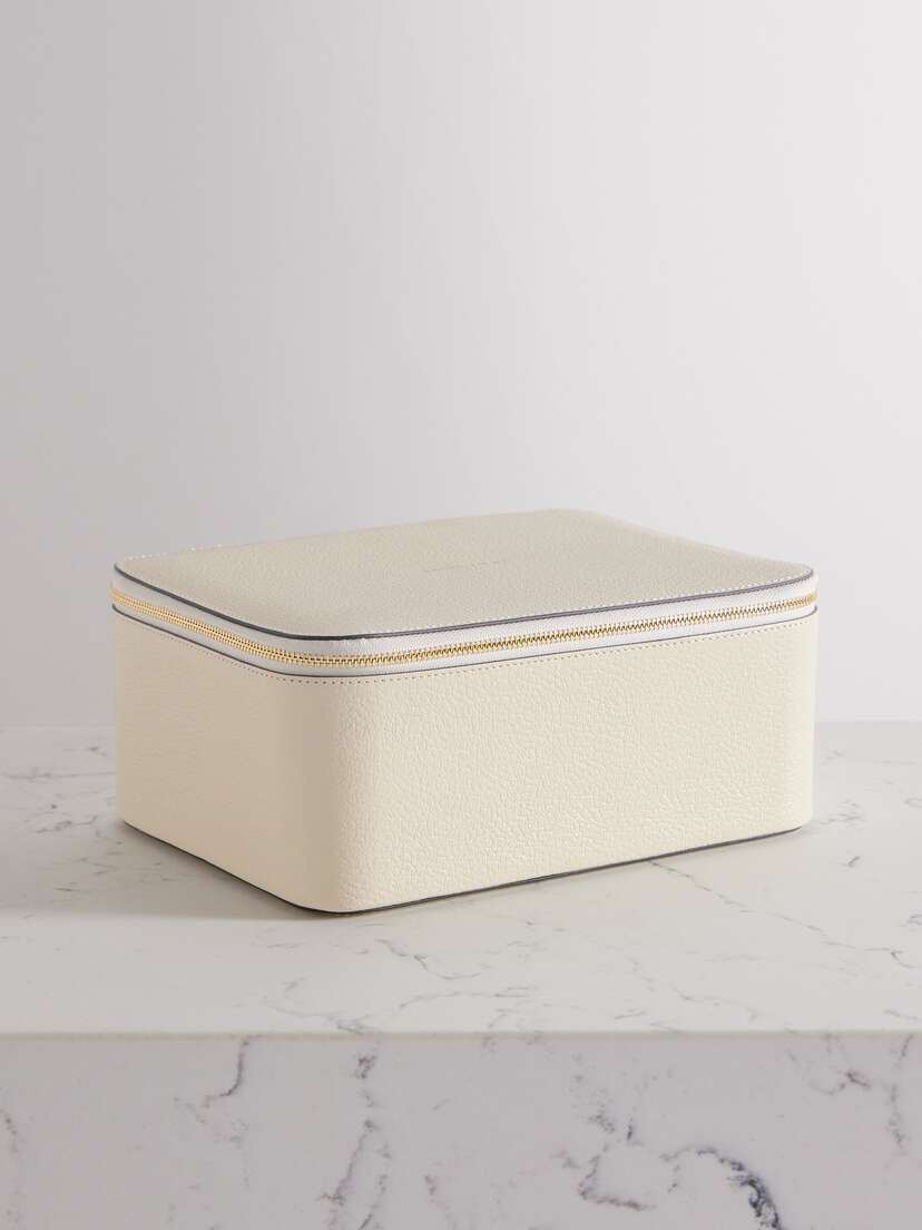 Anya Hindmarch Wedding Xl Textured-leather Keepsake Box