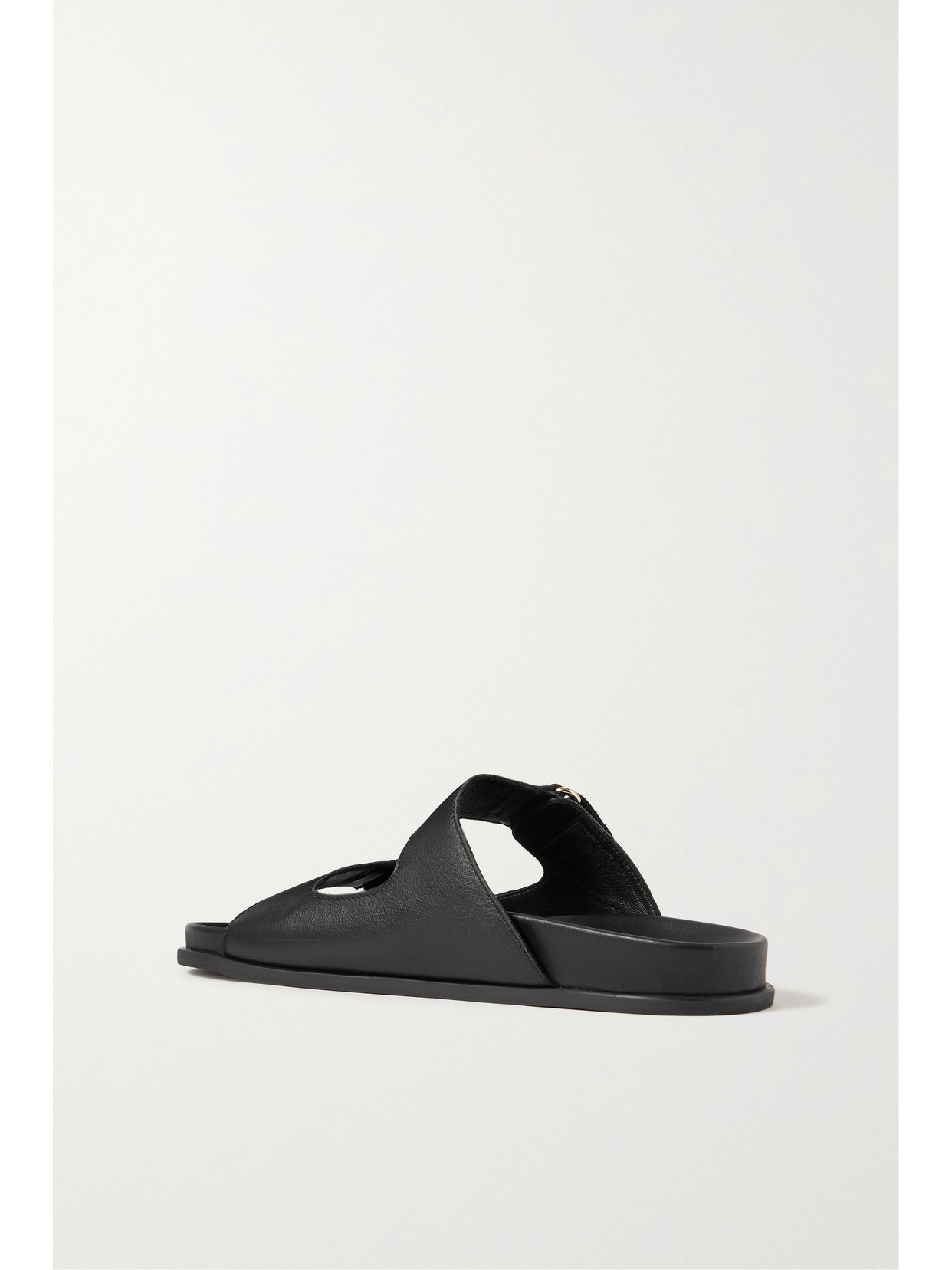Jimmy Choo Women Black Fayence Leather Sandals, 5.5 Luxury Sandals & Floaters For Women Darveys